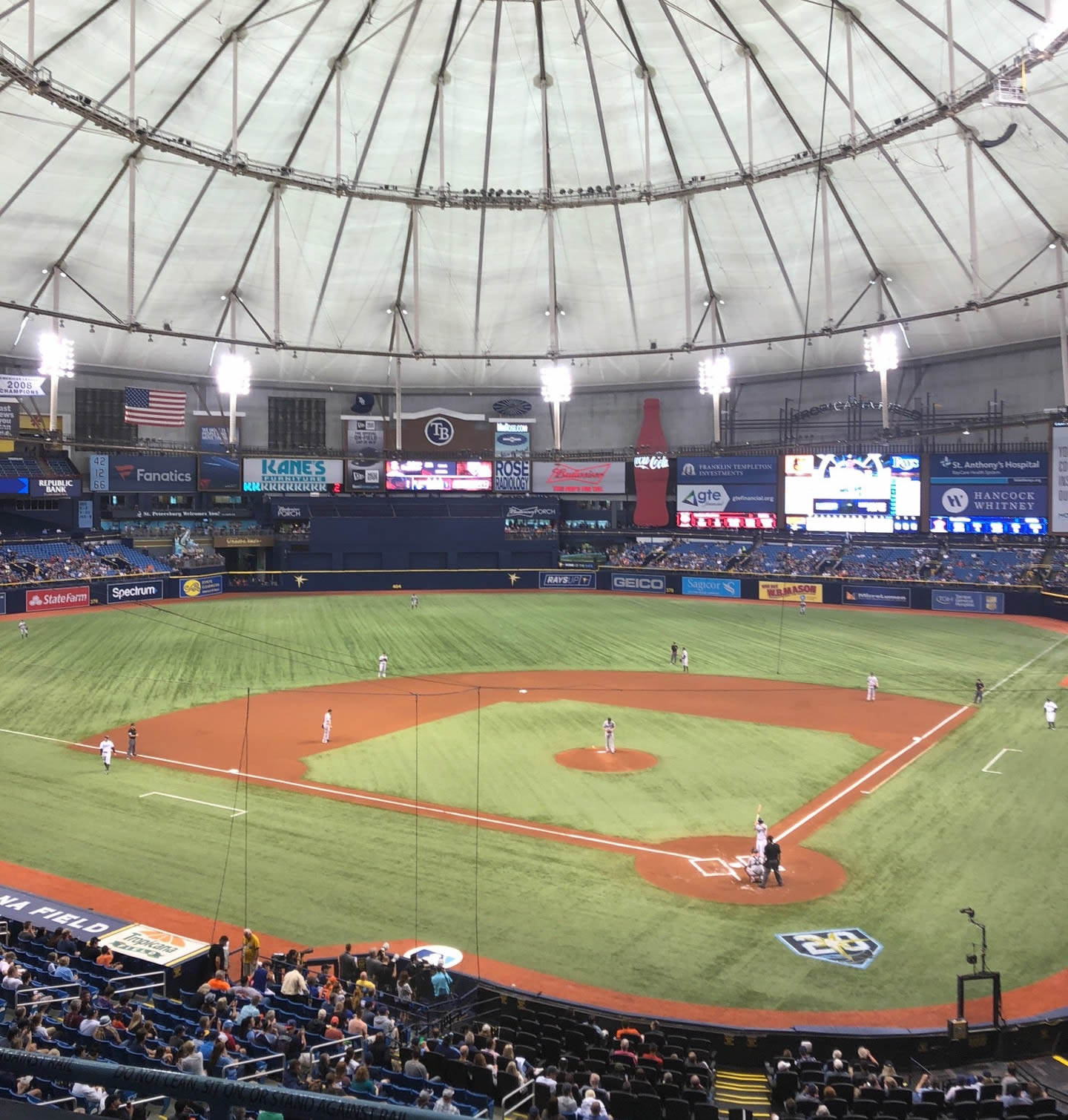 section 205 seat view  for baseball - tropicana field