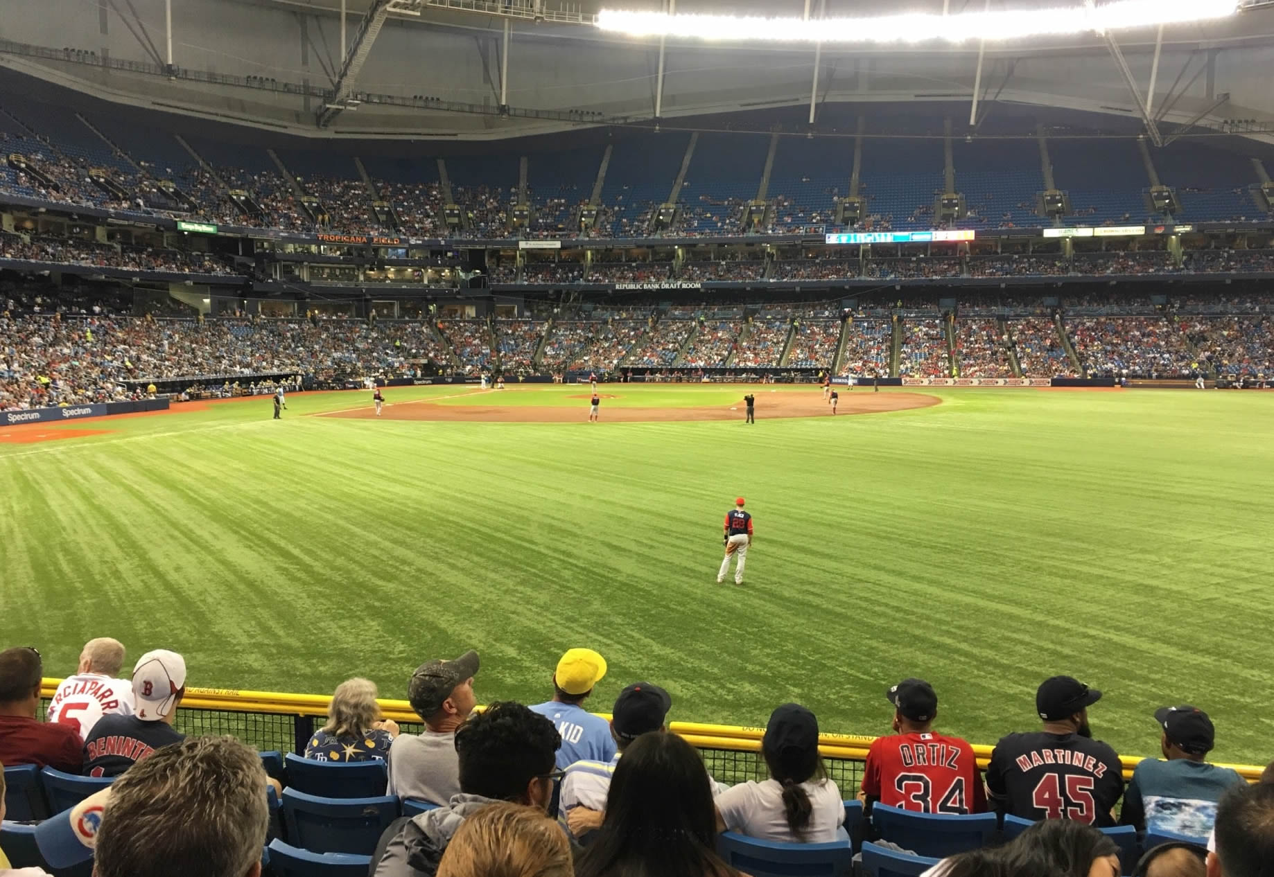 section 146, row y seat view  for baseball - tropicana field