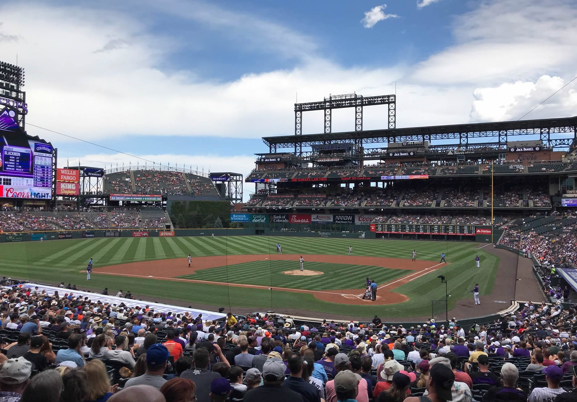 section 134, row 32 seat view  - coors field