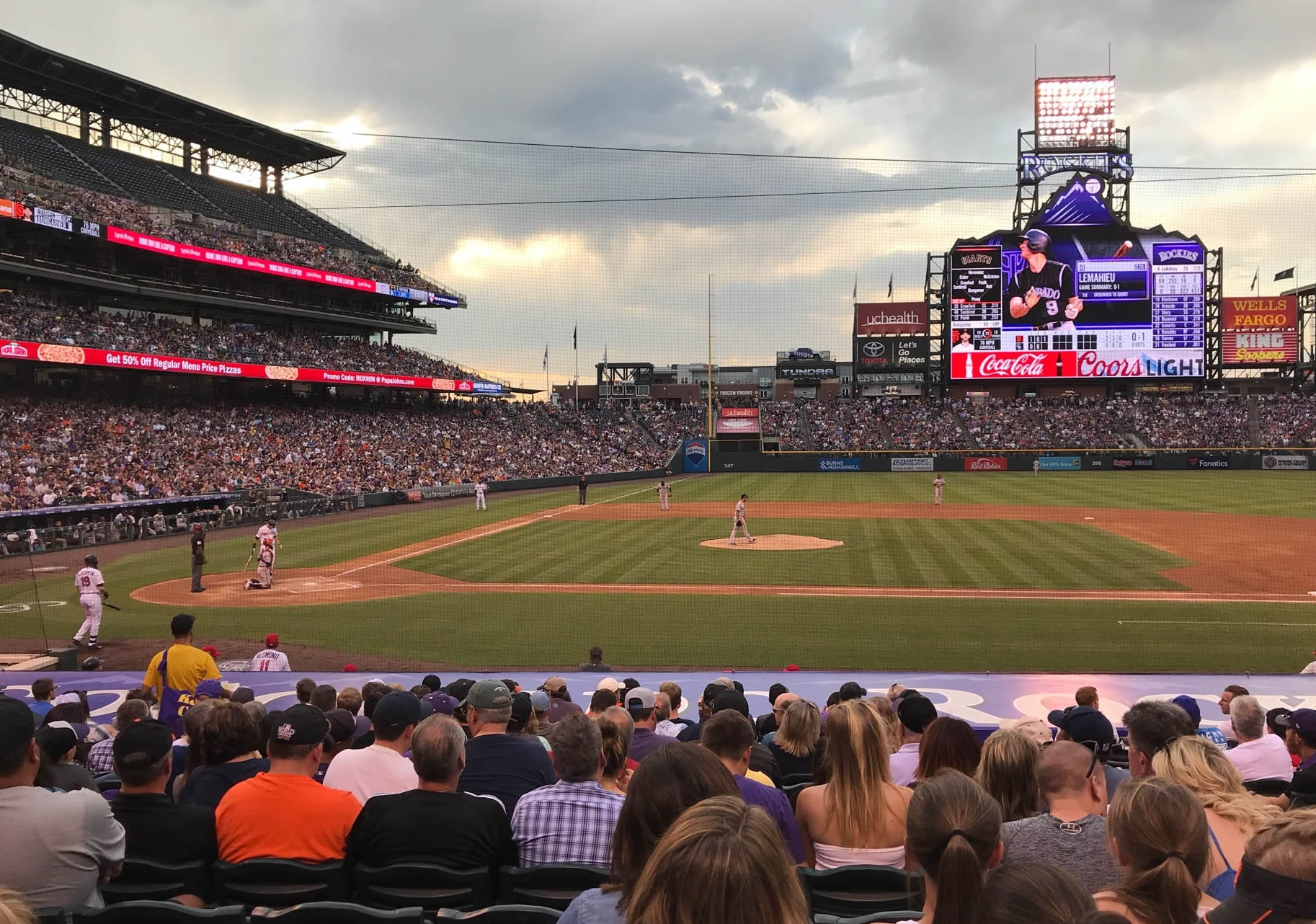 coors field seating chart view