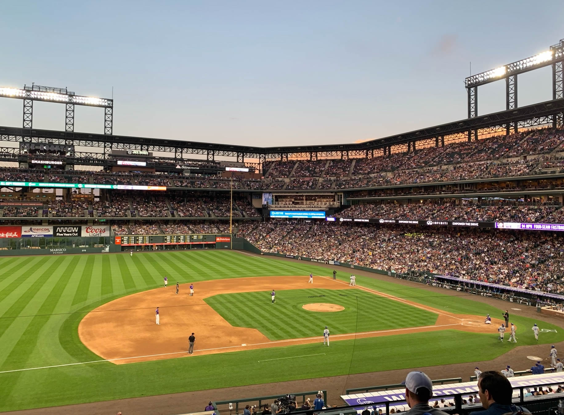 section 241 seat view  - coors field