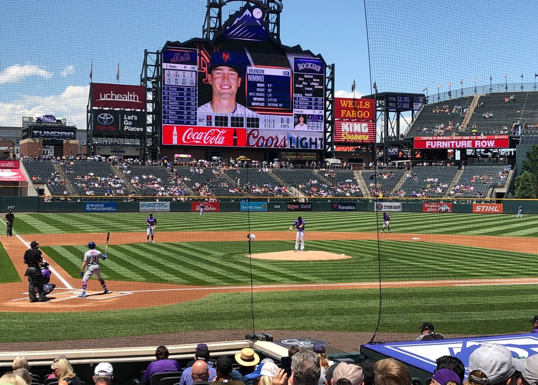 Section 126 at Coors Field 