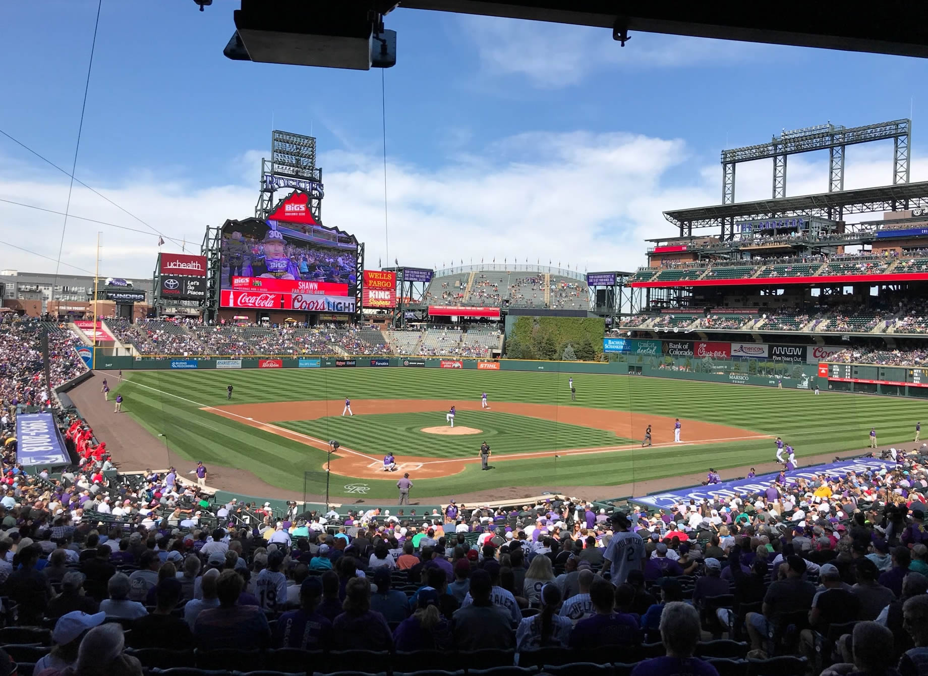 section 128, row 35 seat view  - coors field