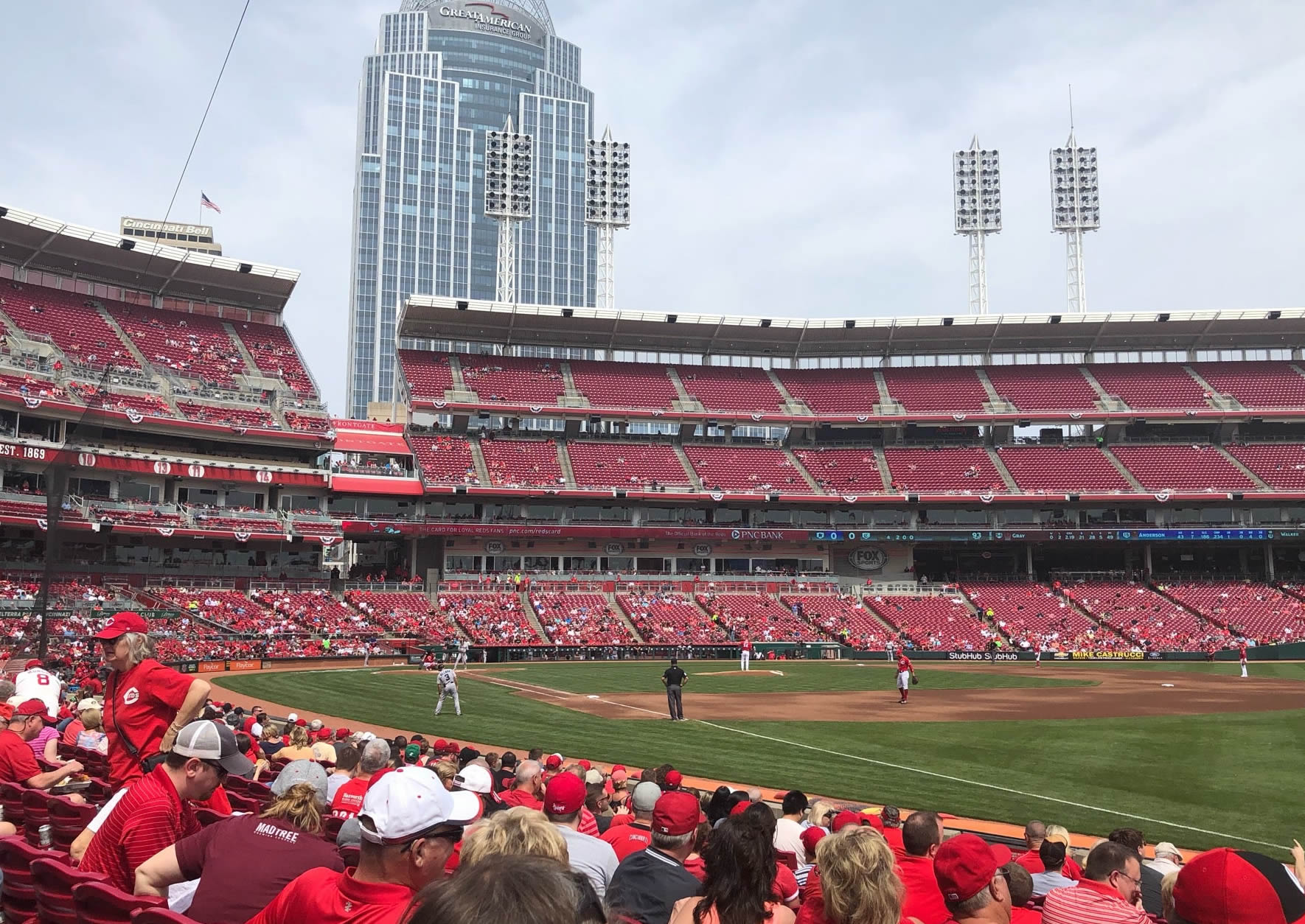 Section 135 at Great American Ball Park 