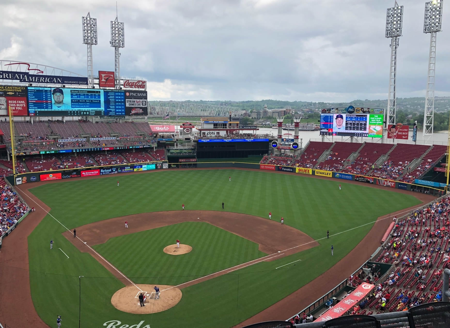 section 525 seat view  for baseball - great american ball park