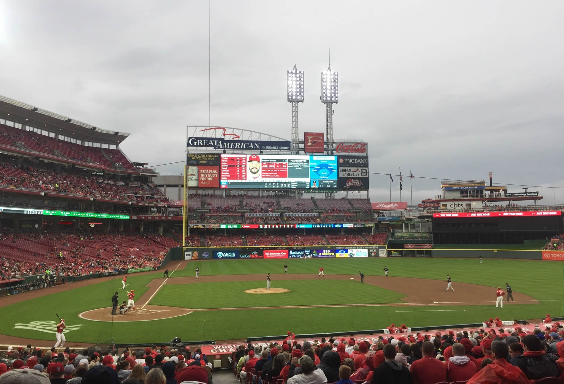 Section 127 at Great American Ball Park 