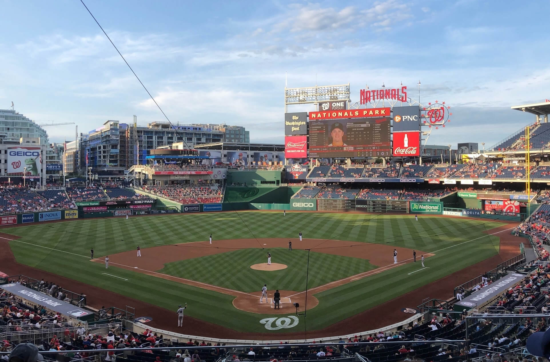 section 214 seat view  for baseball - nationals park