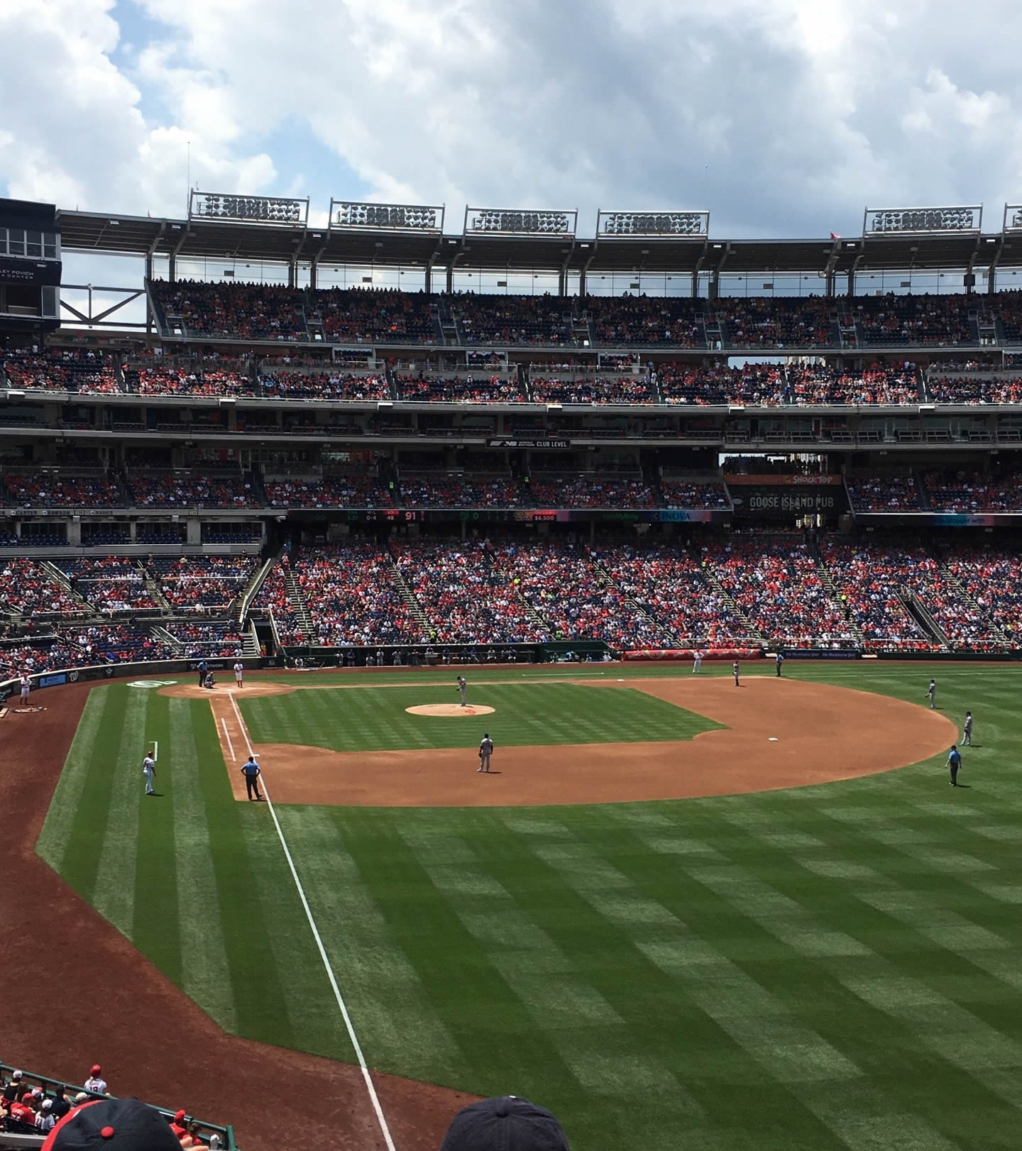 section 235, row b seat view  for baseball - nationals park