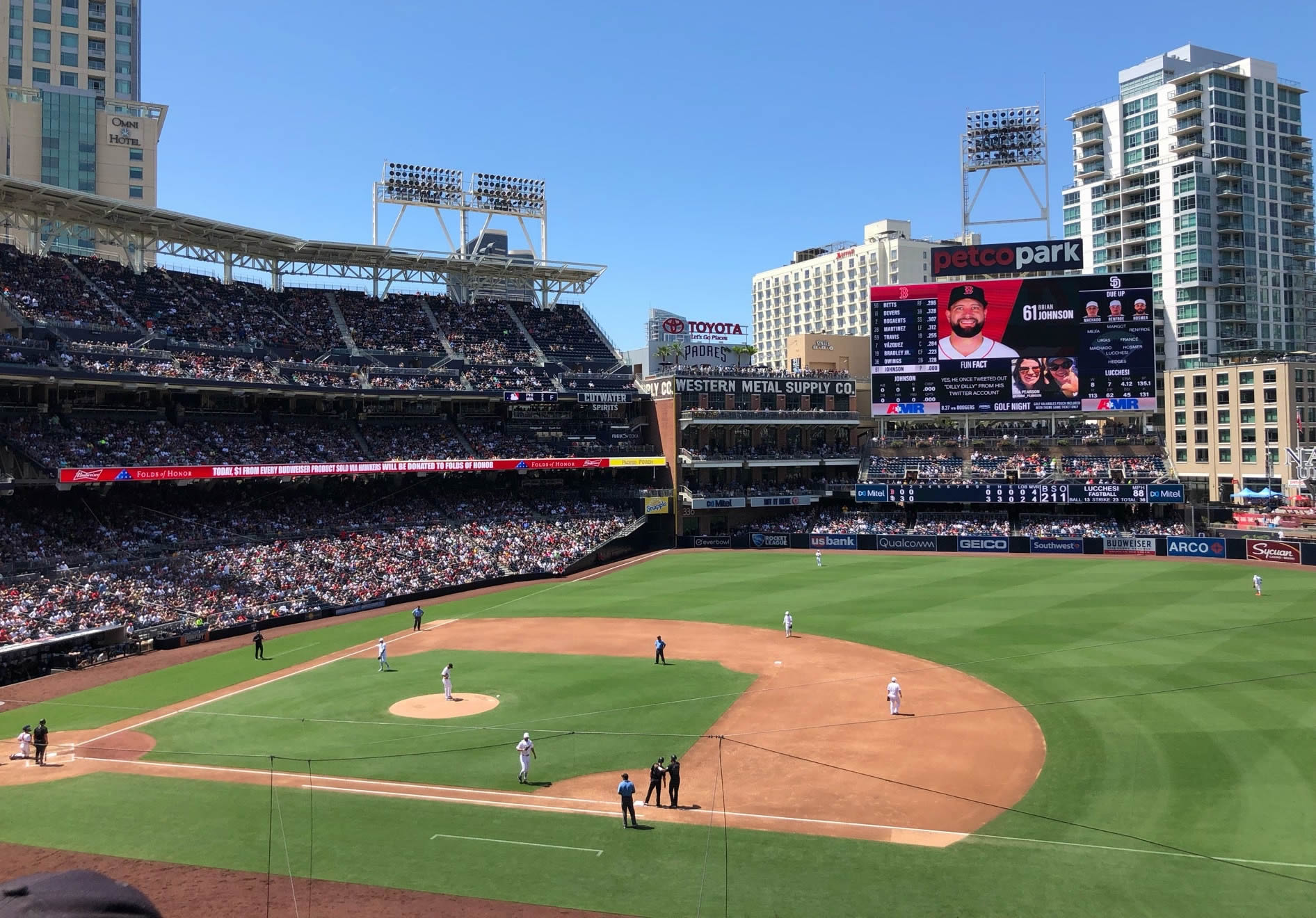 section 211 seat view  for baseball - petco park