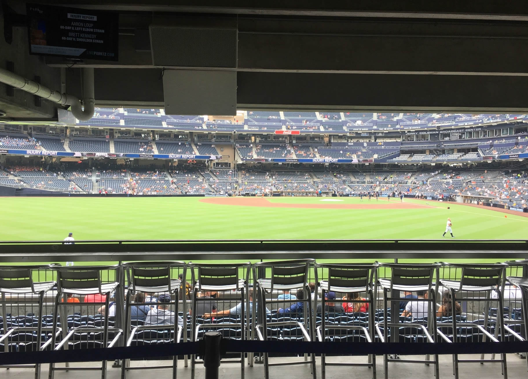 the point seat view  for baseball - petco park