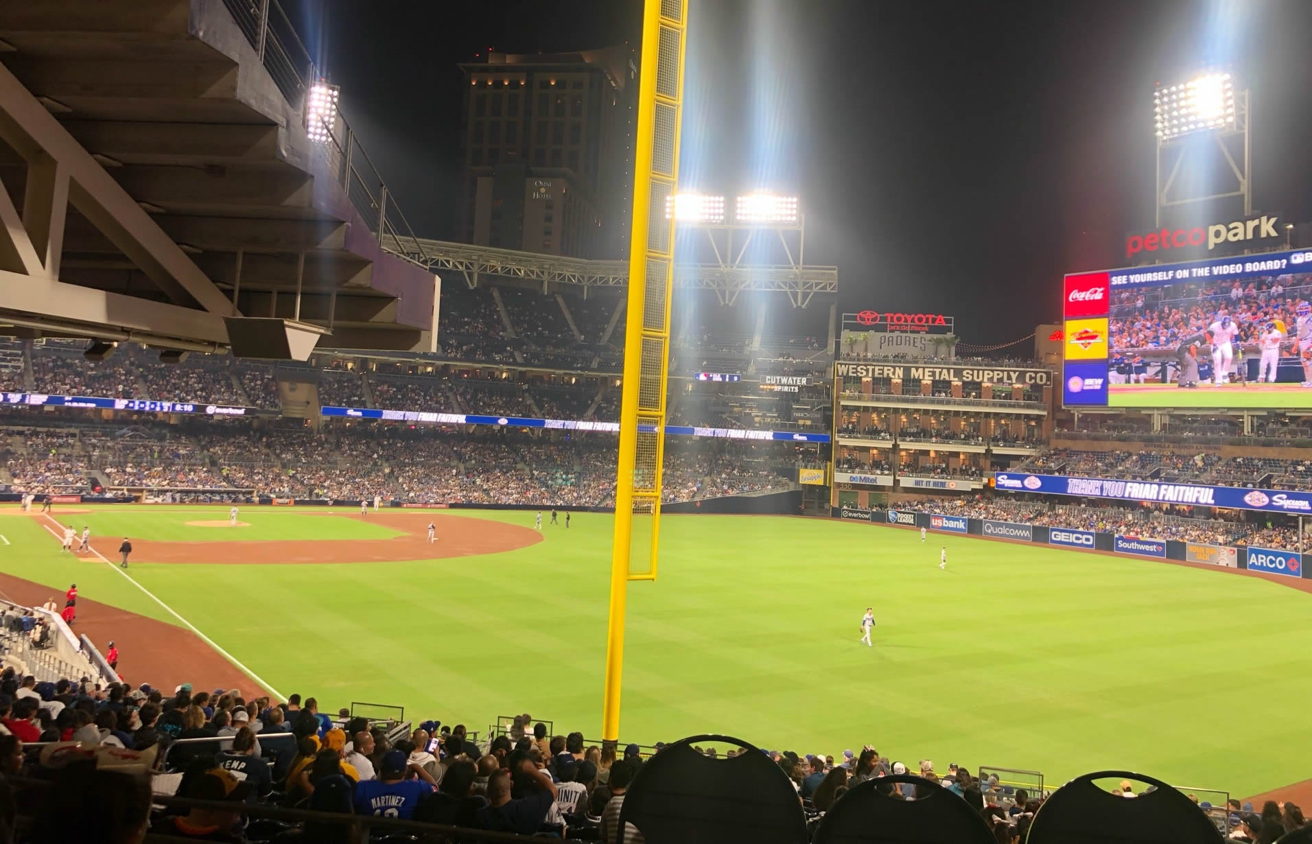section 125, row 44 seat view  for baseball - petco park