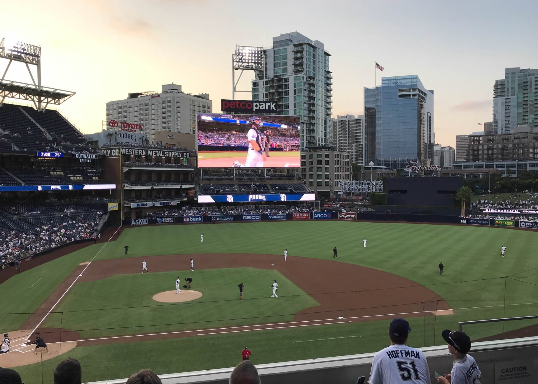 section 207, row 4 seat view  for baseball - petco park
