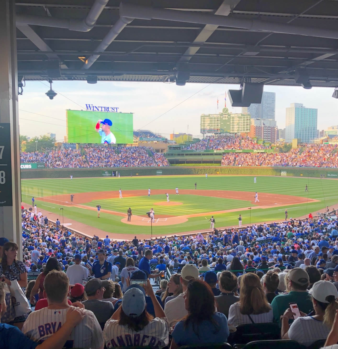 Section 218 at Wrigley Field 