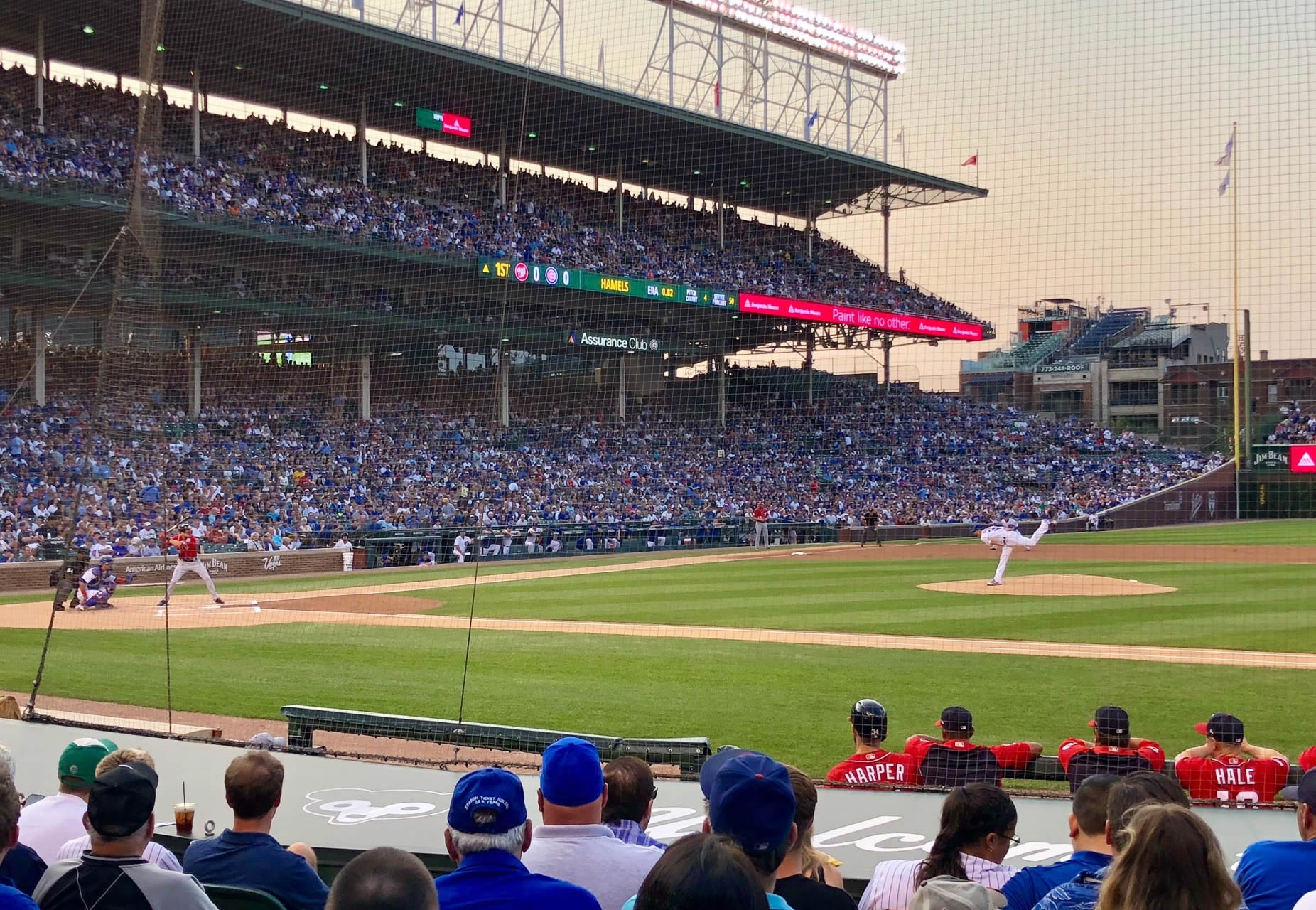 section 23, row 10 seat view  for baseball - wrigley field