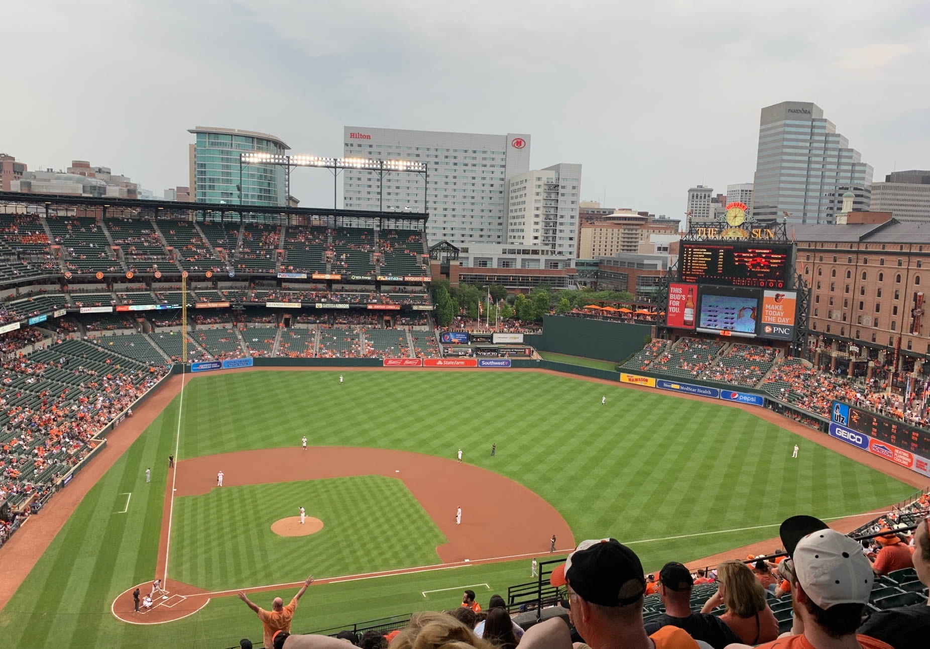 section 326, row 20 seat view  - oriole park
