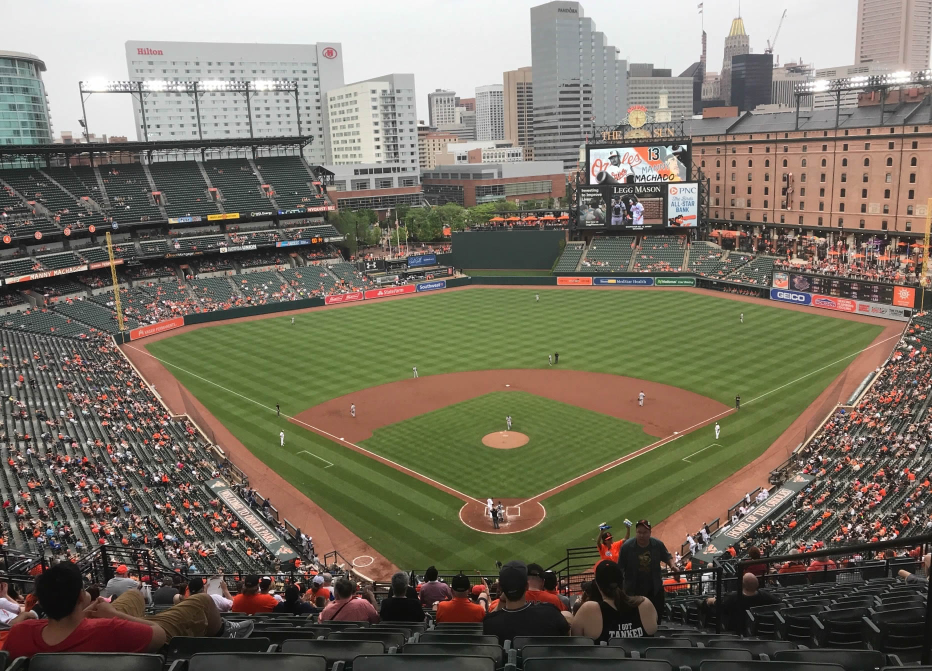 section 334, row 22 seat view  - oriole park