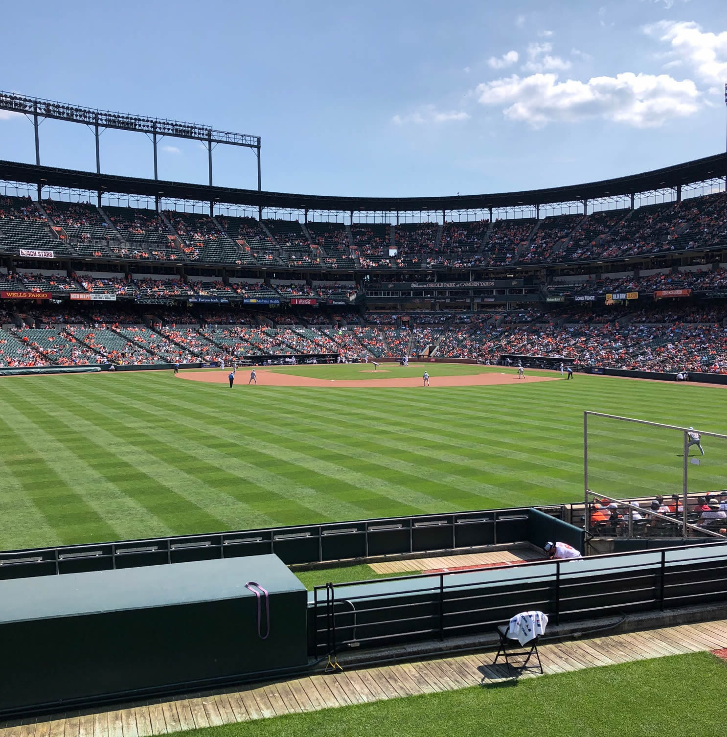 standing room only seat view  - oriole park