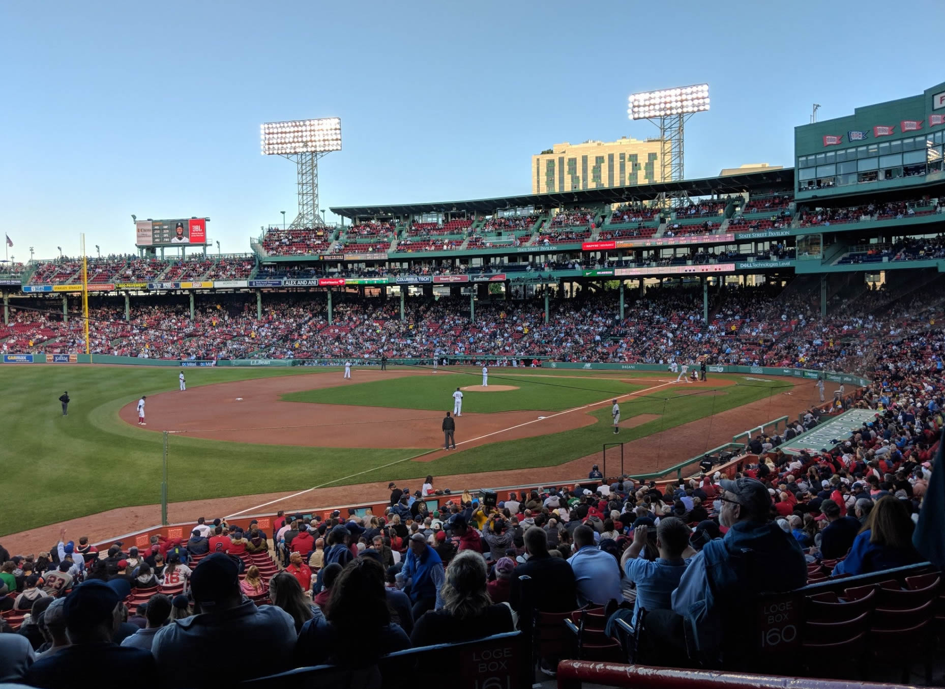 grandstand 31, row 1 seat view  for baseball - fenway park