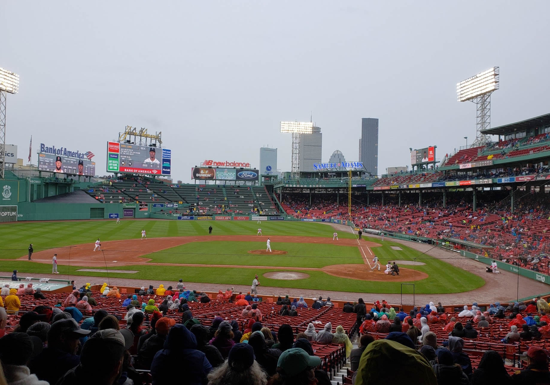 grandstand 24, row 1 seat view  for baseball - fenway park