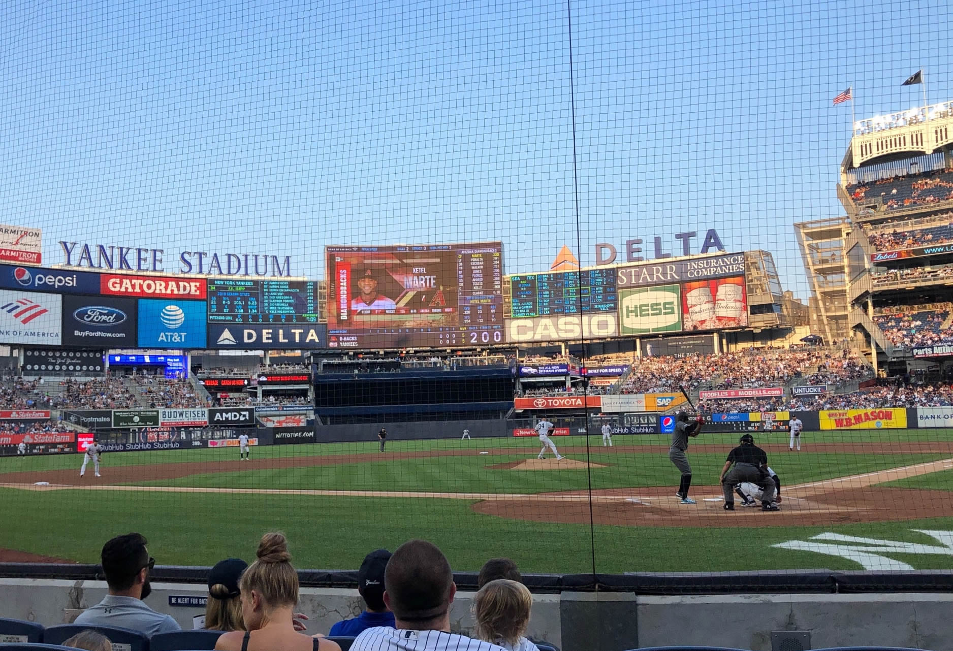 section 21a, row 4 seat view  for baseball - yankee stadium
