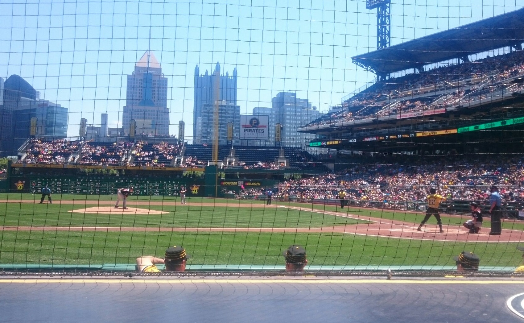 section 21, row f seat view  - pnc park