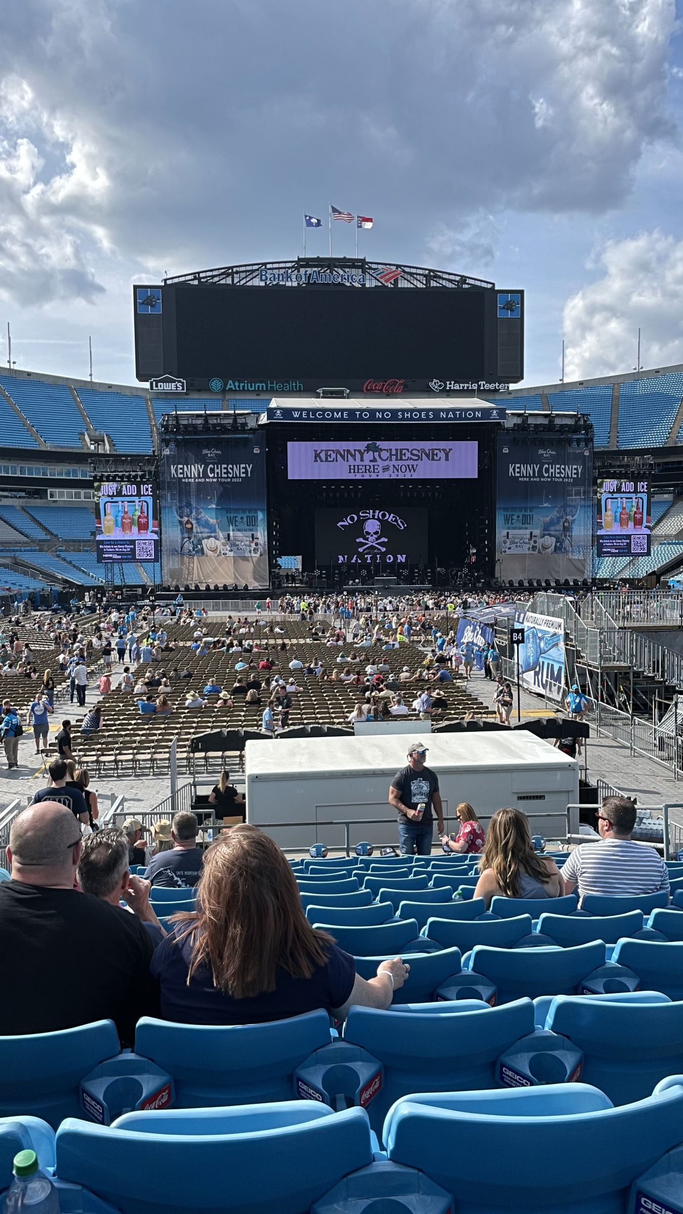 section 122, row 13 seat view  for concert - bank of america stadium