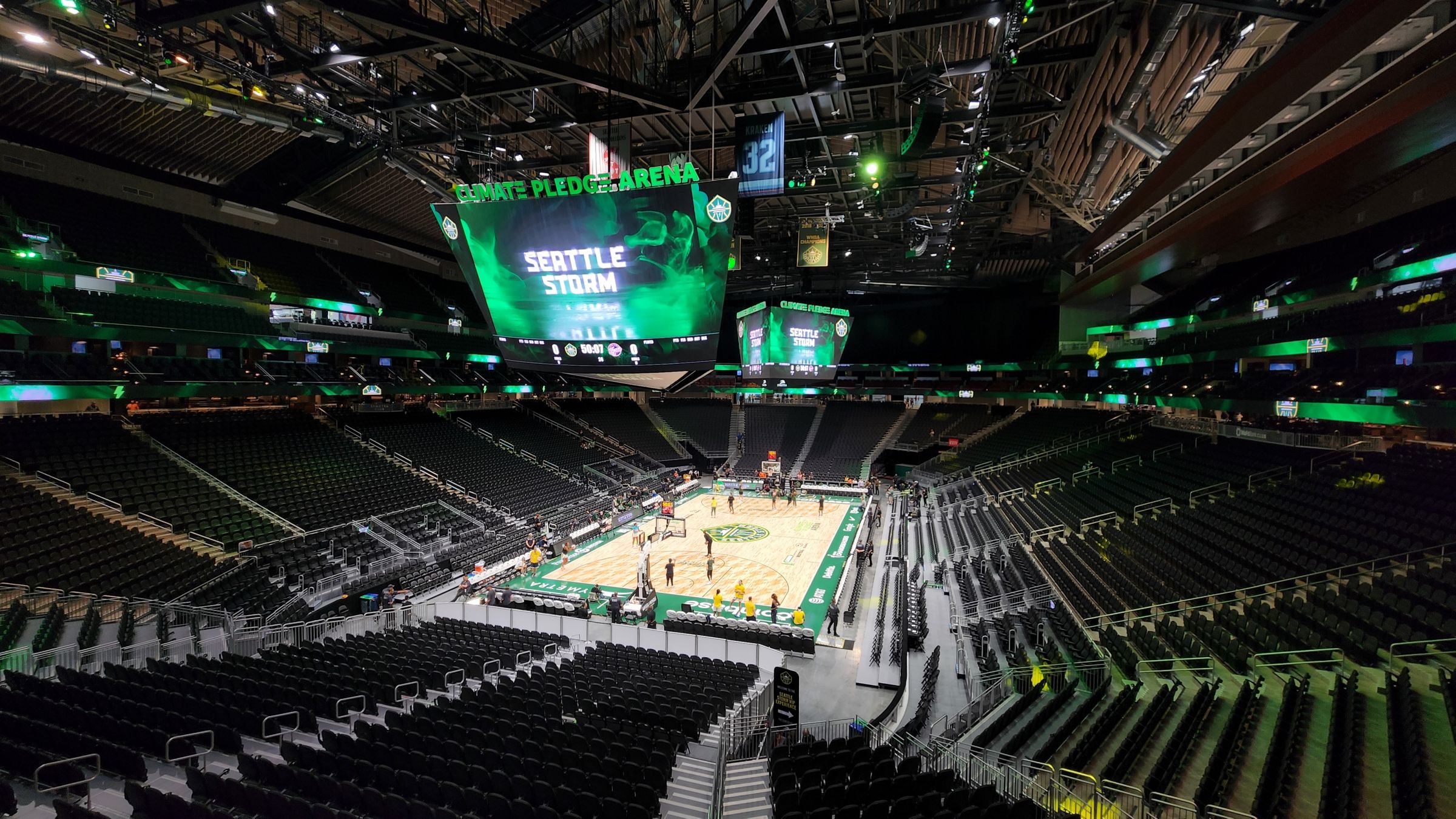 section 119, row a seat view  for basketball - climate pledge arena