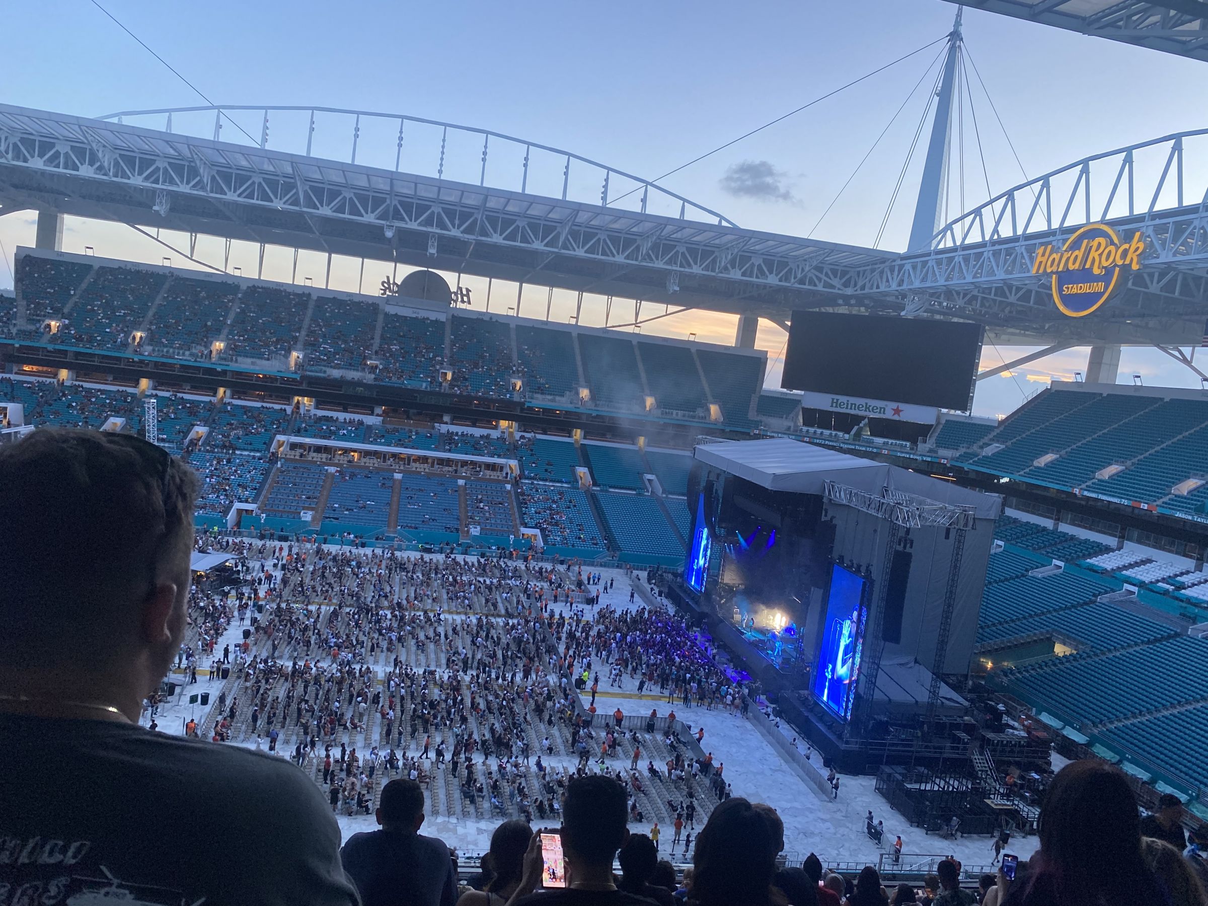 section 318, row 17 seat view  for concert - hard rock stadium