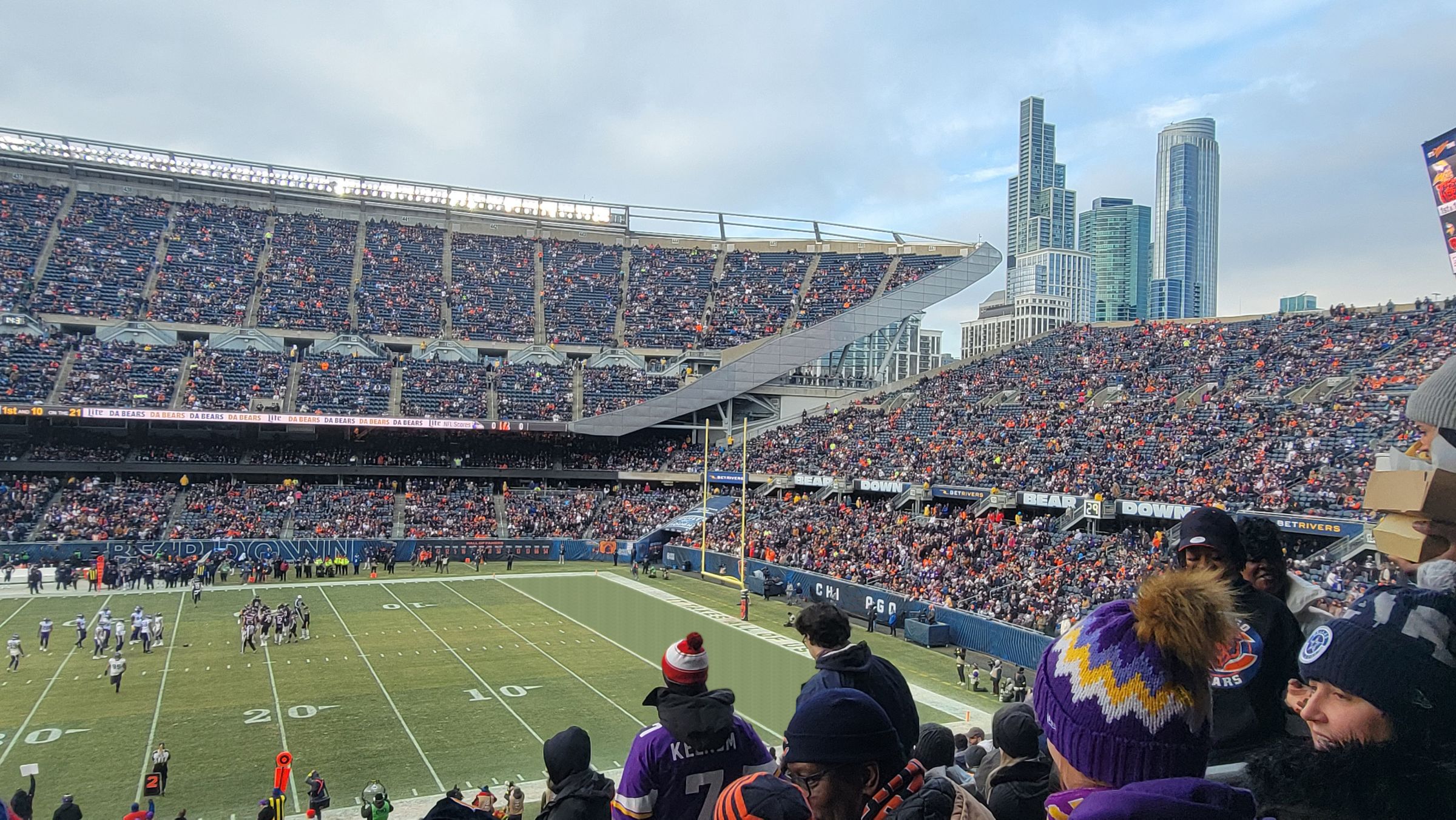 Middle (200 Level), Chicago Bears v Arizona Cardinals, 24 Dec 2023, Soldier  Field