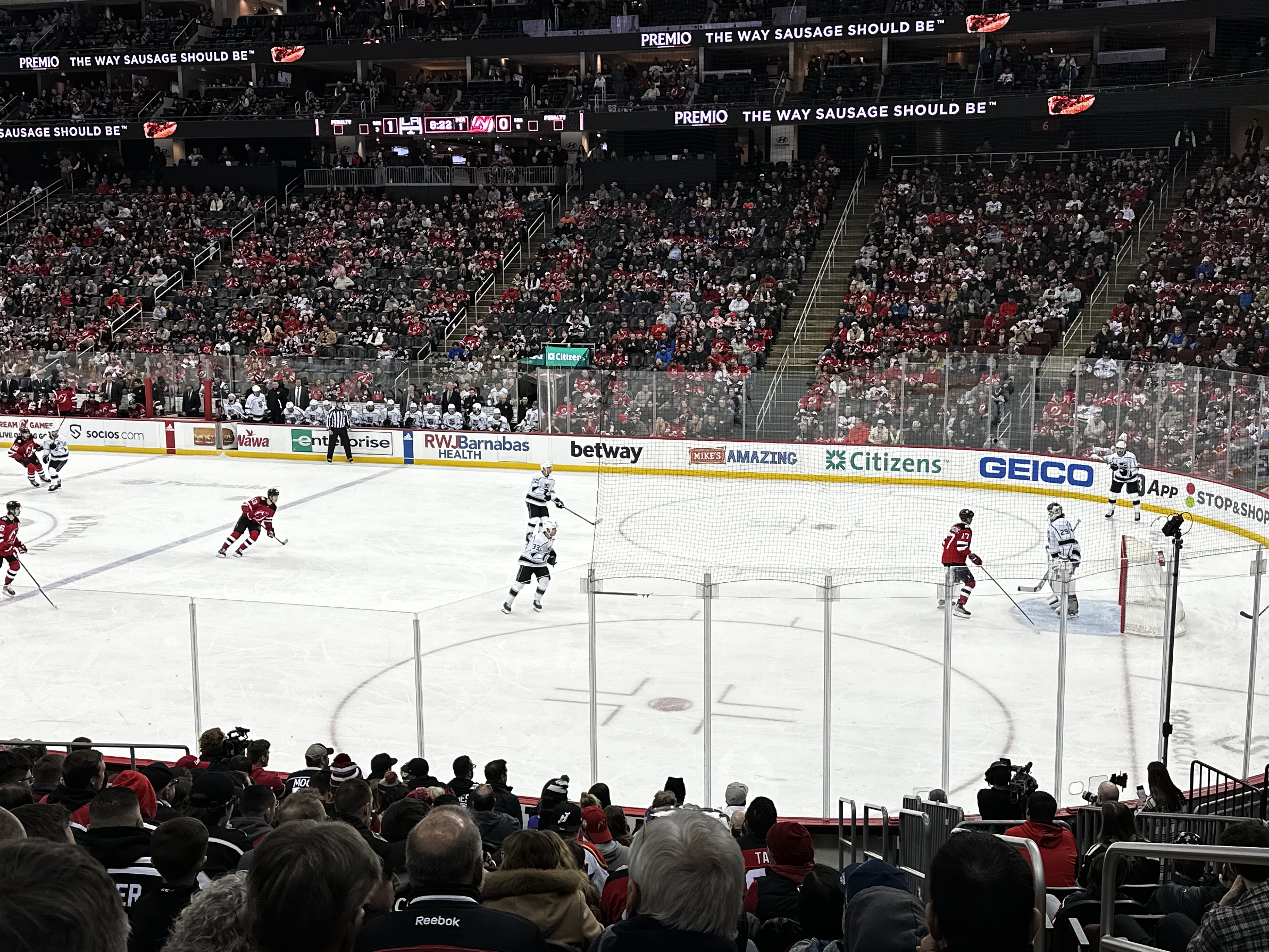section 21, row 16 seat view for hockey - prudential center
