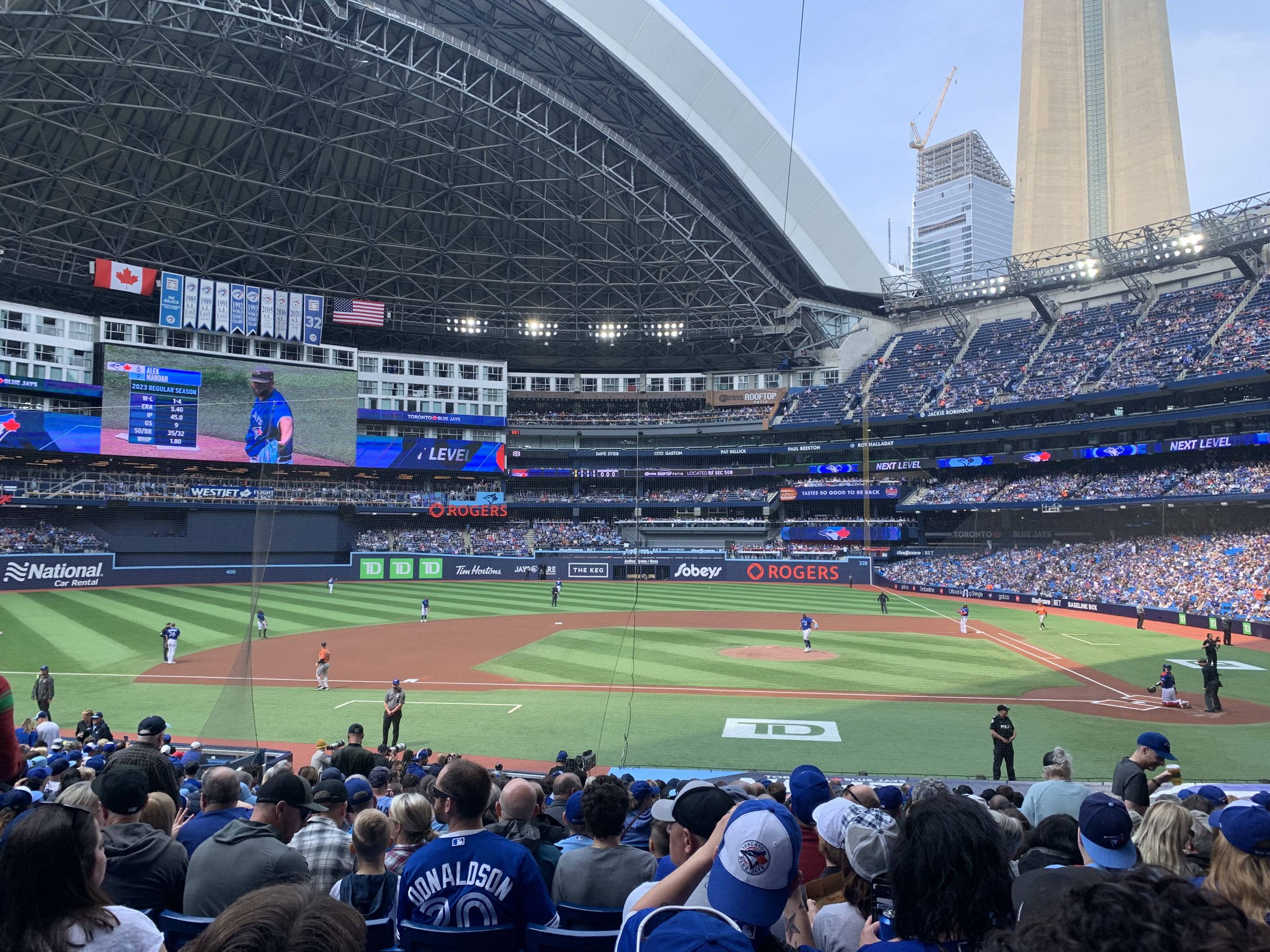 section 126, row 25 seat view  for baseball - rogers centre