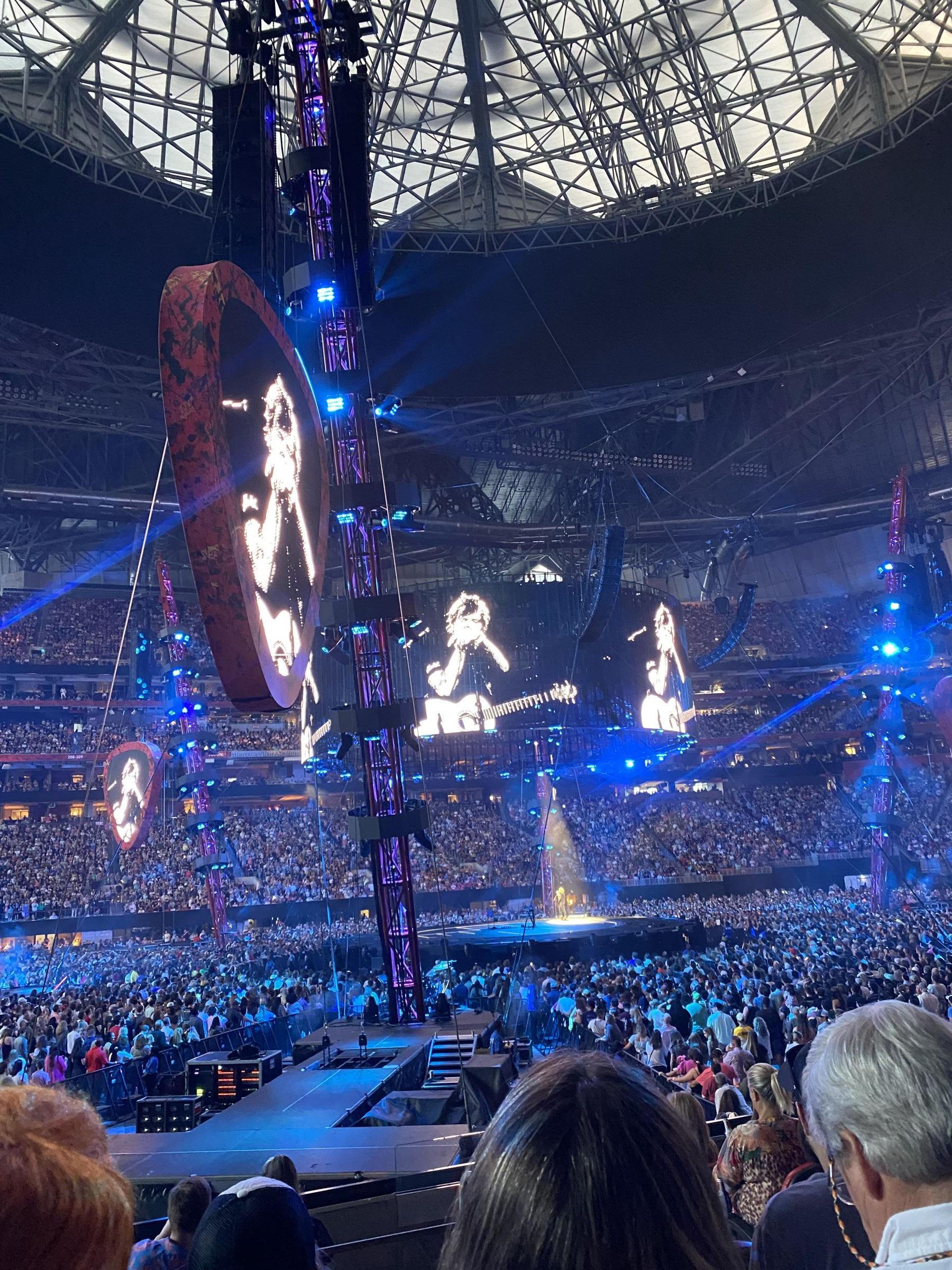 club 130, row 7 seat view  for concert - mercedes-benz stadium
