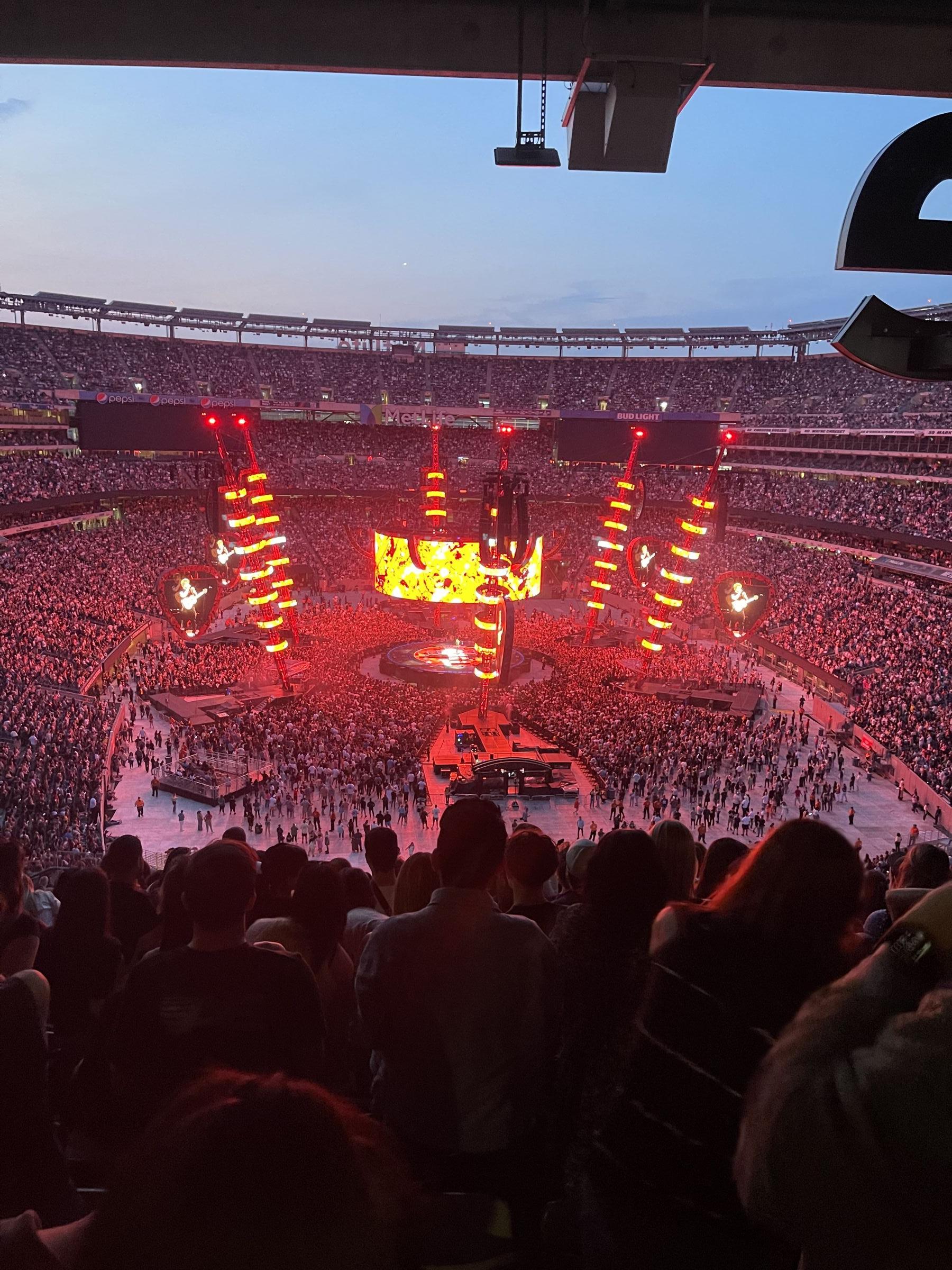 section 227b, row 15 seat view  for concert - metlife stadium