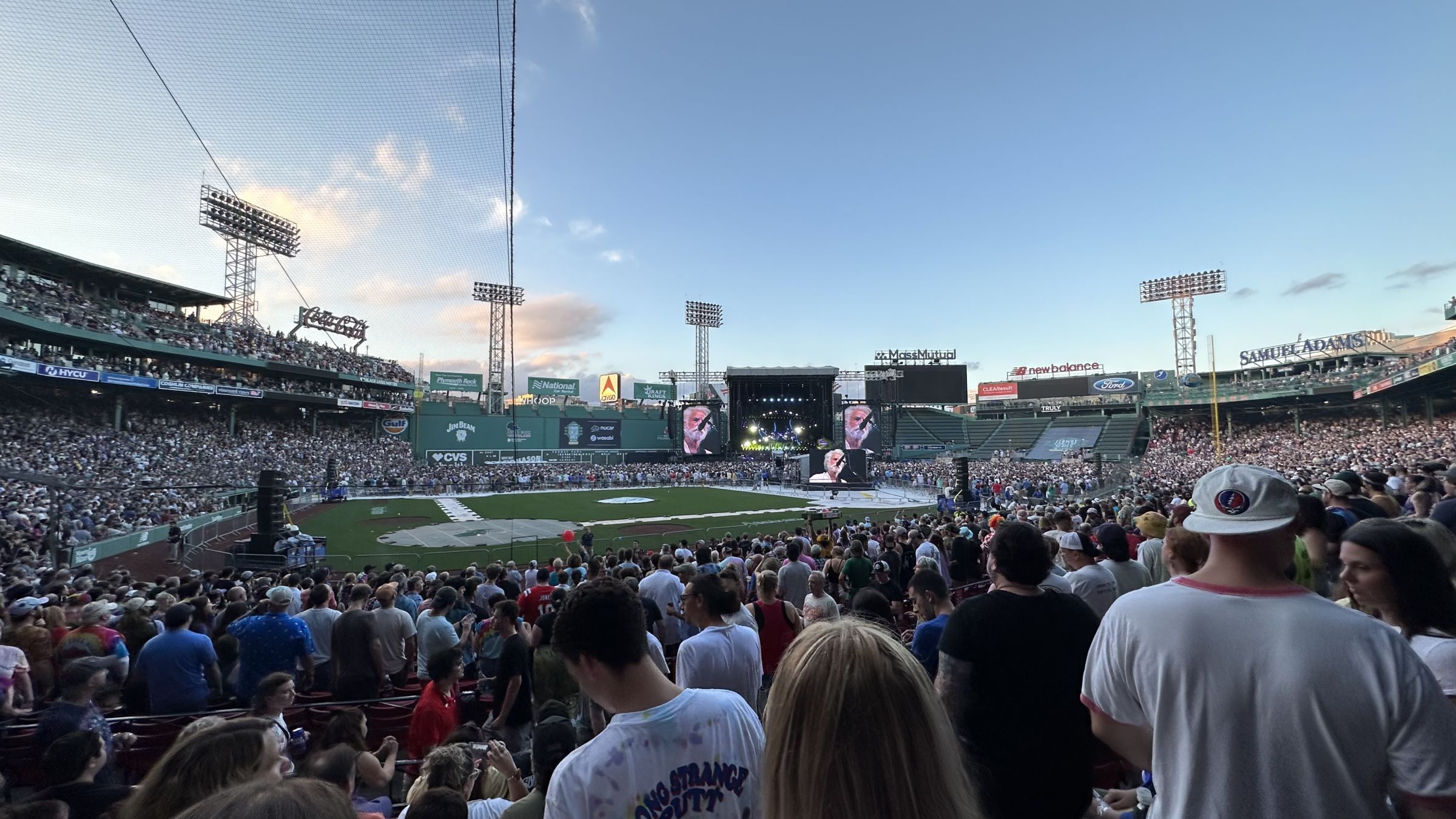 loge box 125, row ff seat view  for concert - fenway park