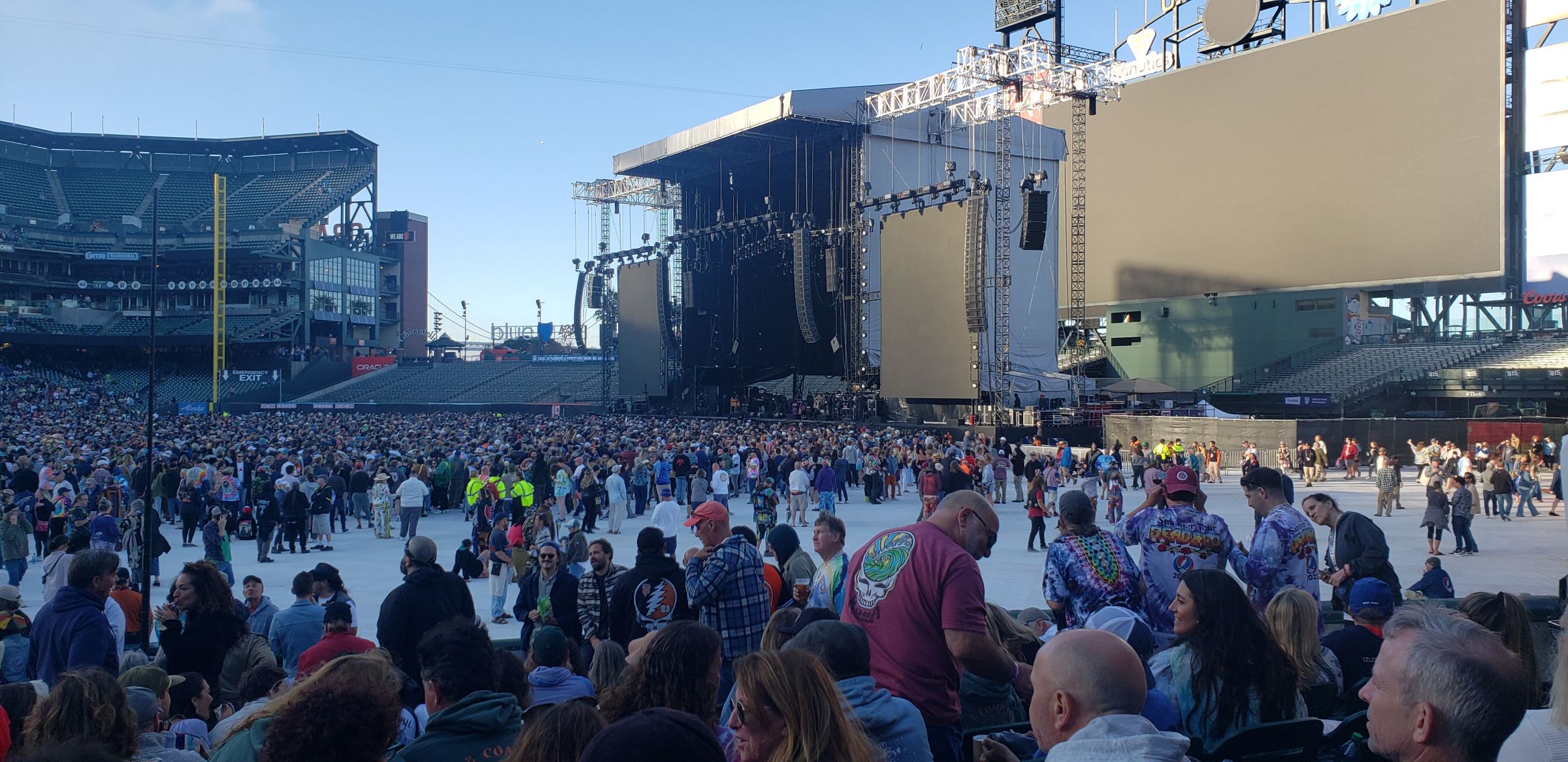 section 101, row 17 seat view  for concert - oracle park
