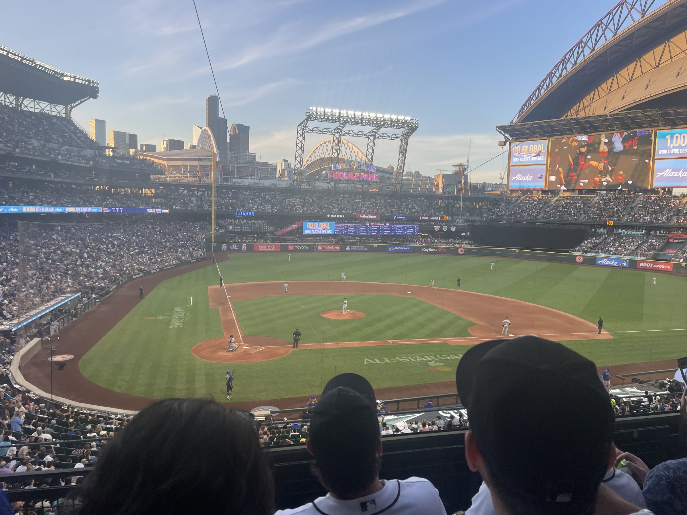 section 227, row 3 seat view  for baseball - t-mobile park