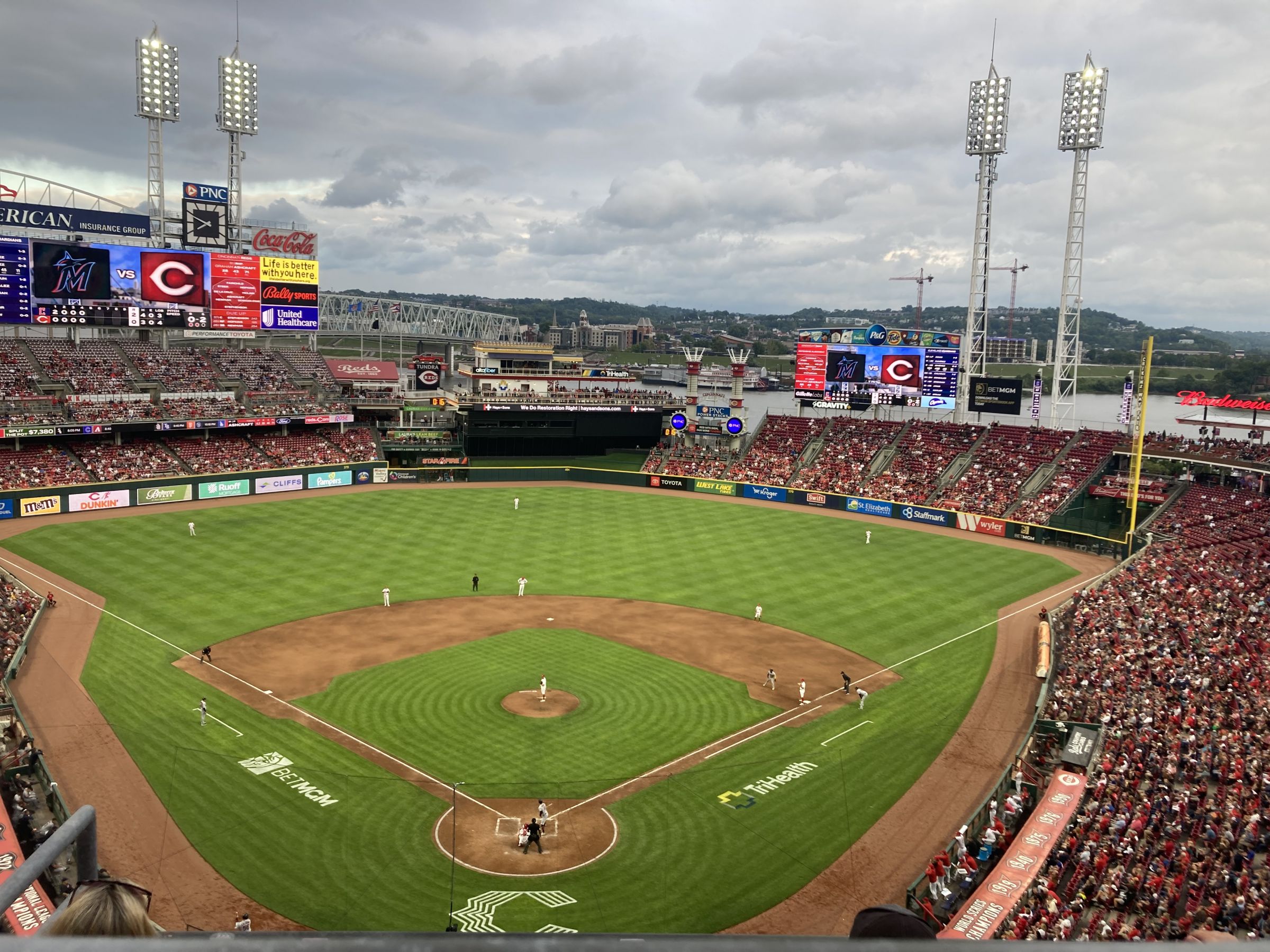 section 524, row a seat view  for baseball - great american ball park