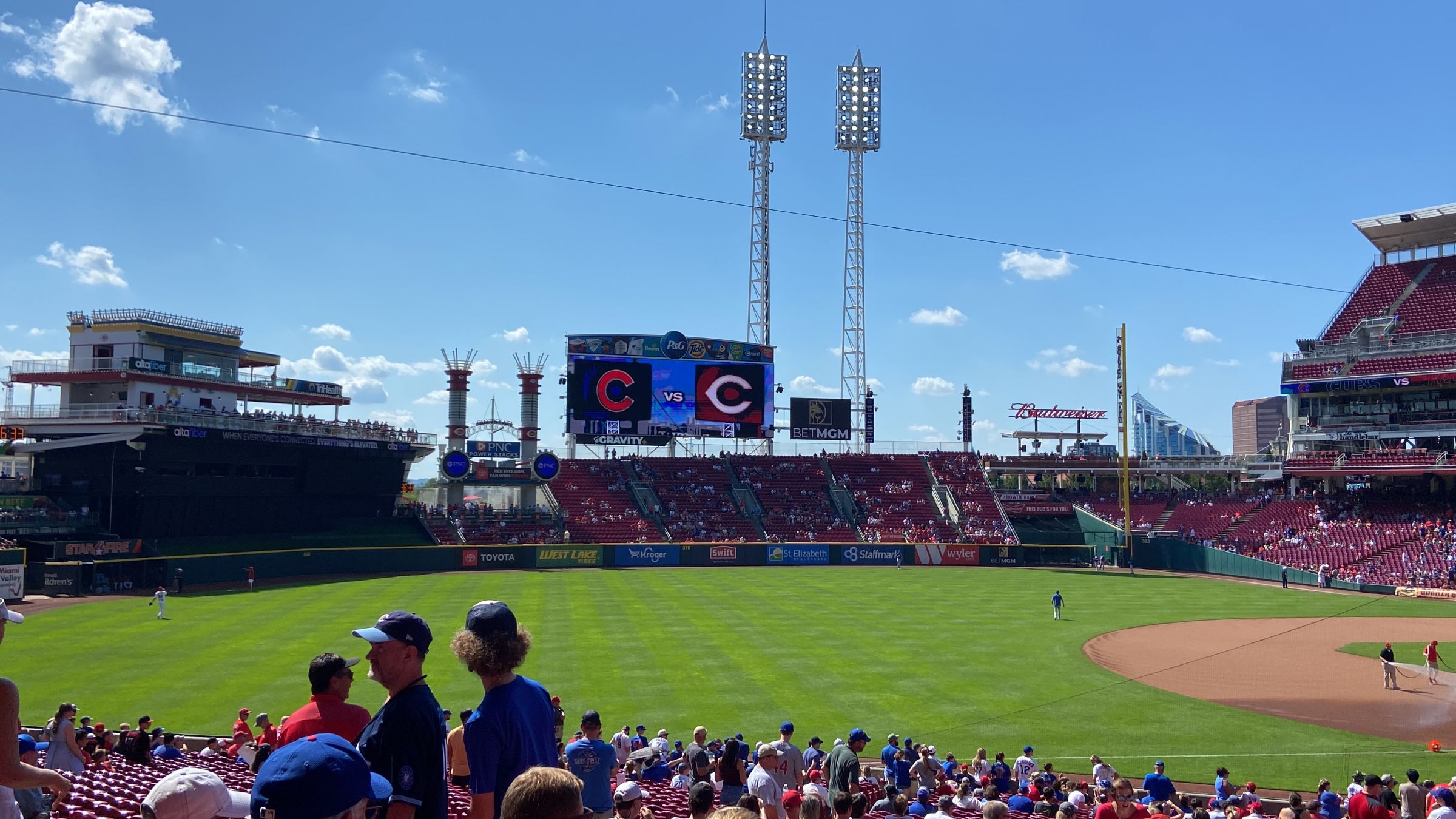 Section 124 at Great American Ball Park 