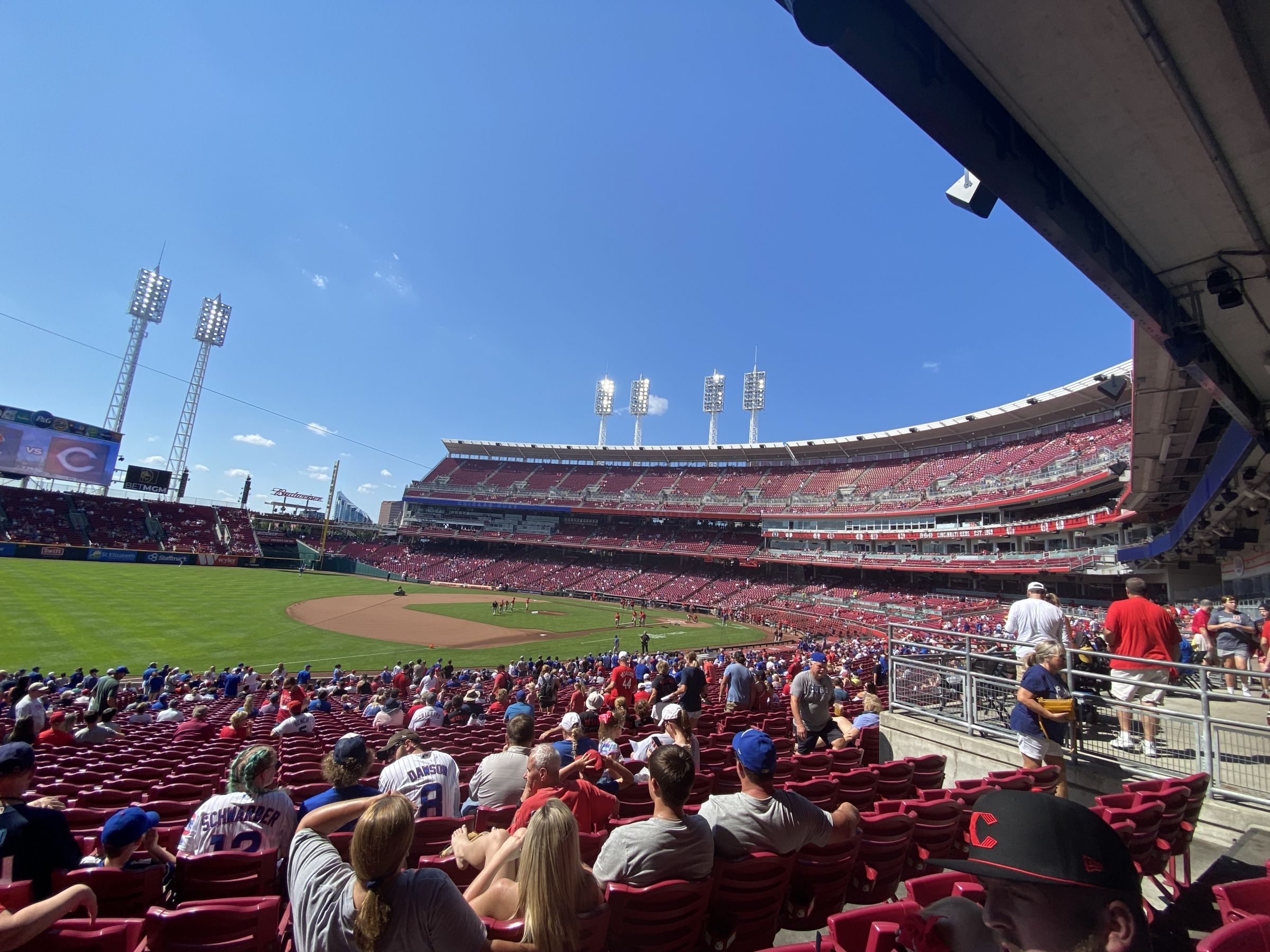 Section 124 at Great American Ball Park 