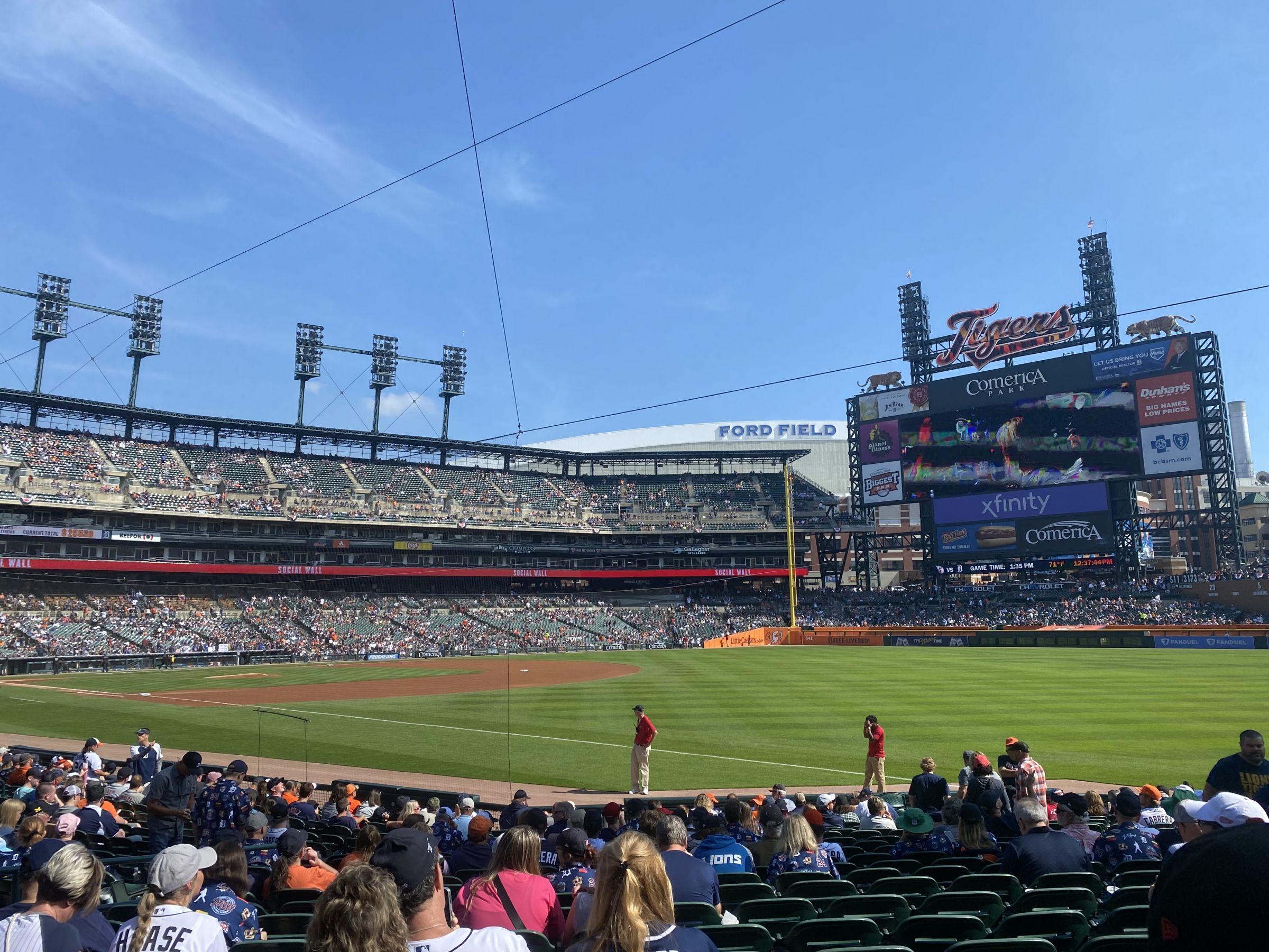 Section 115 at Comerica Park 