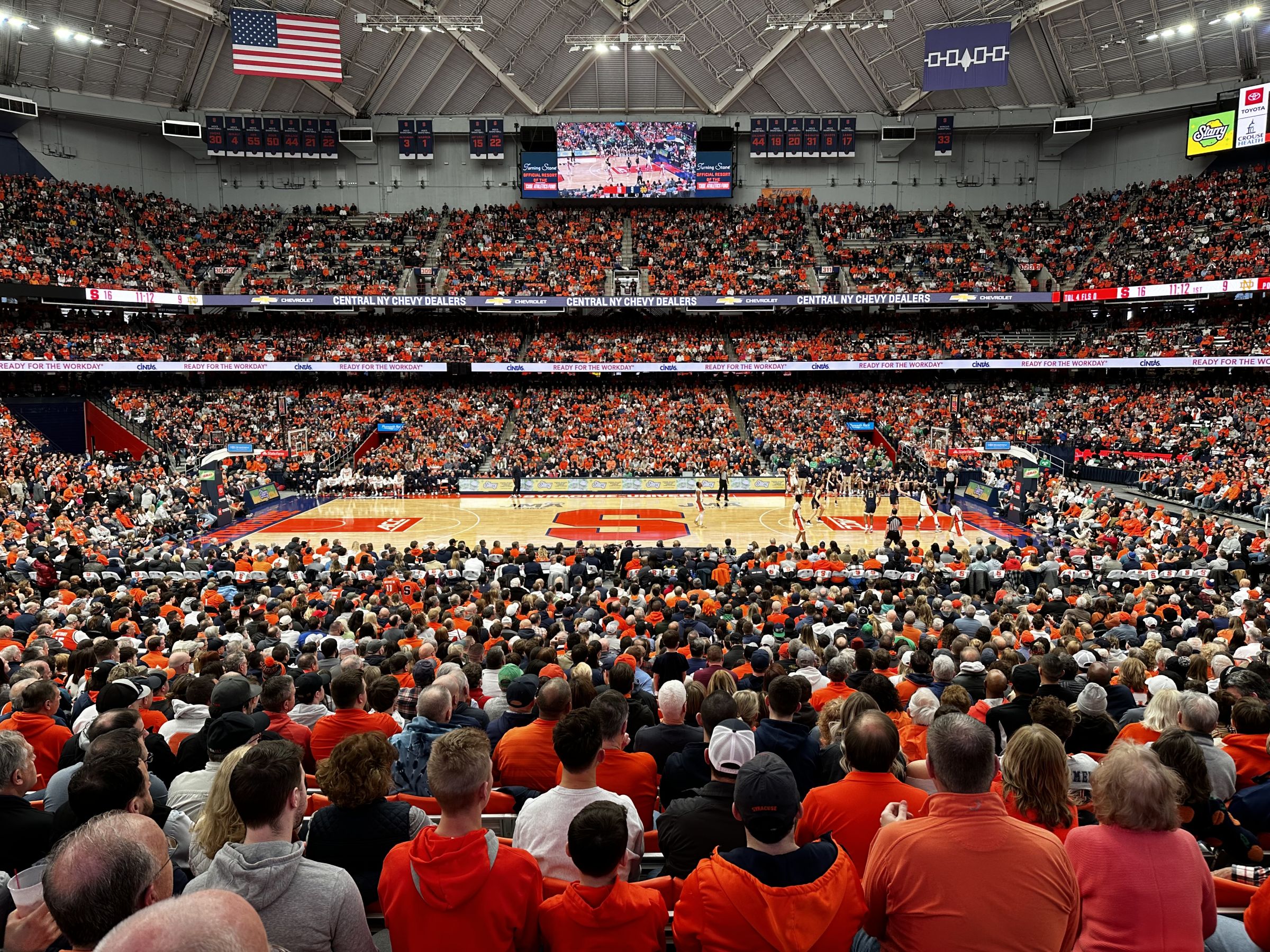 section 123, row r seat view  for basketball - carrier dome