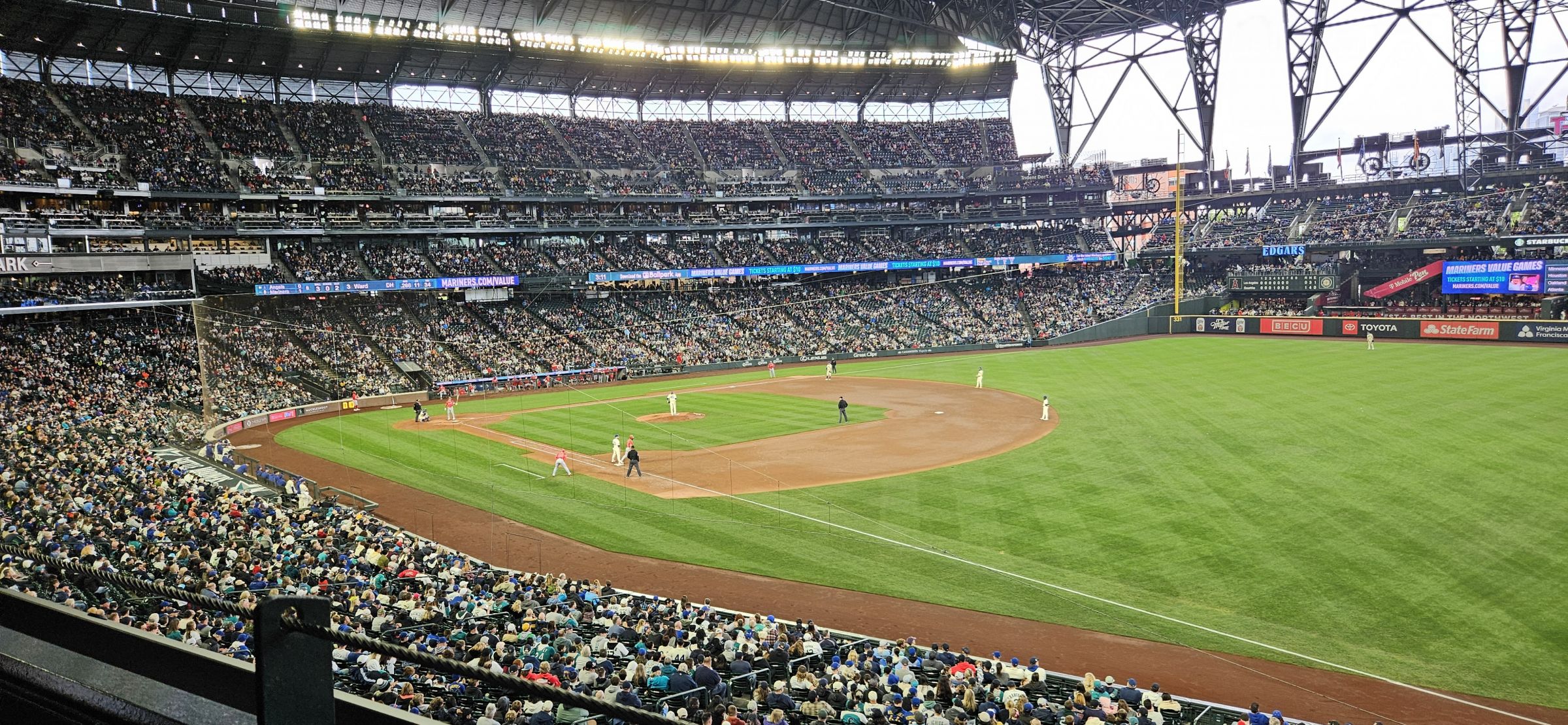 section 215, row 1 seat view  for baseball - t-mobile park