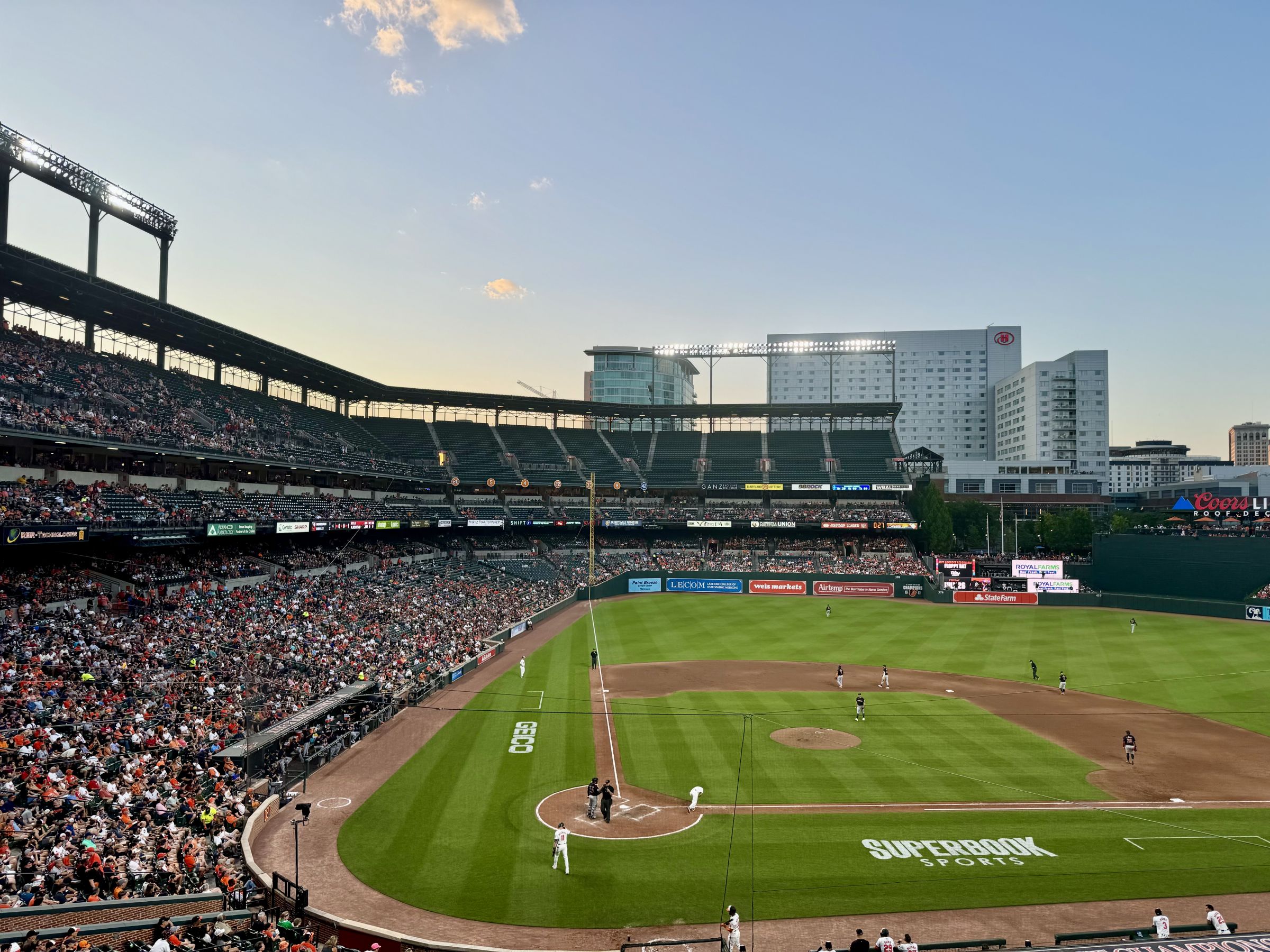 section 228, row 2 seat view  - oriole park