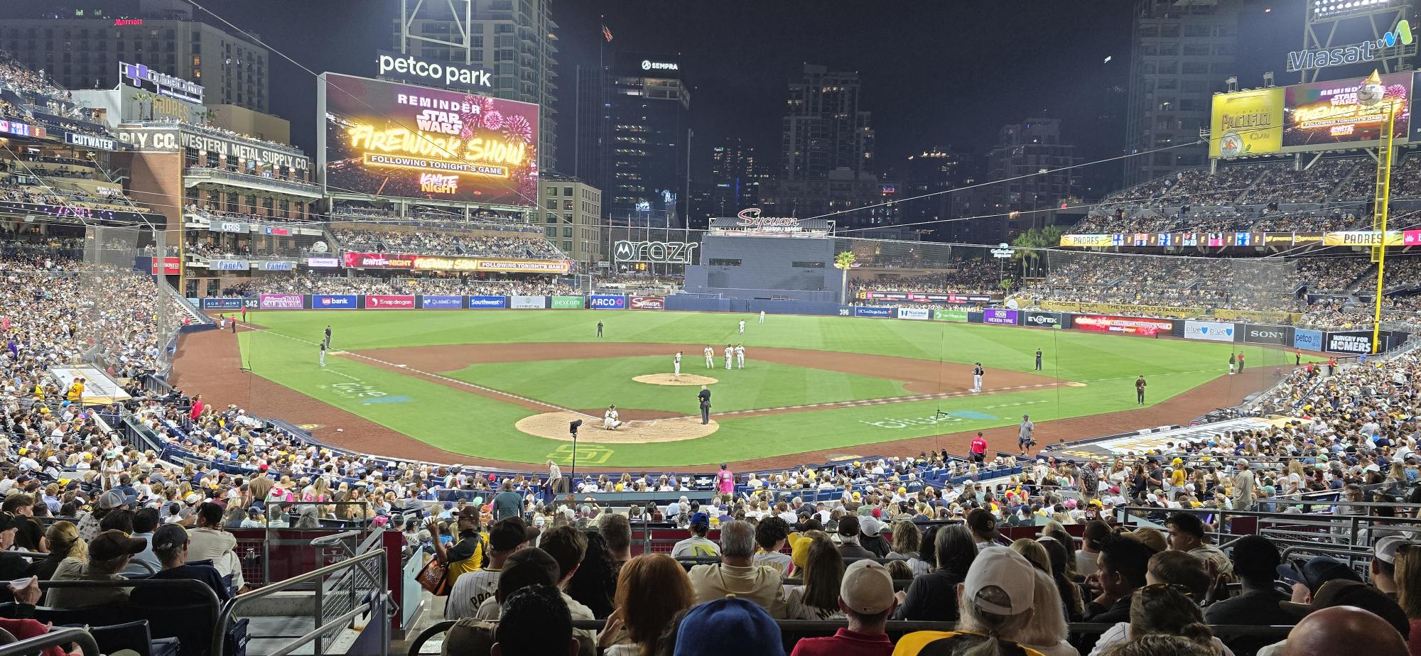 section h, row 12 seat view  for baseball - petco park