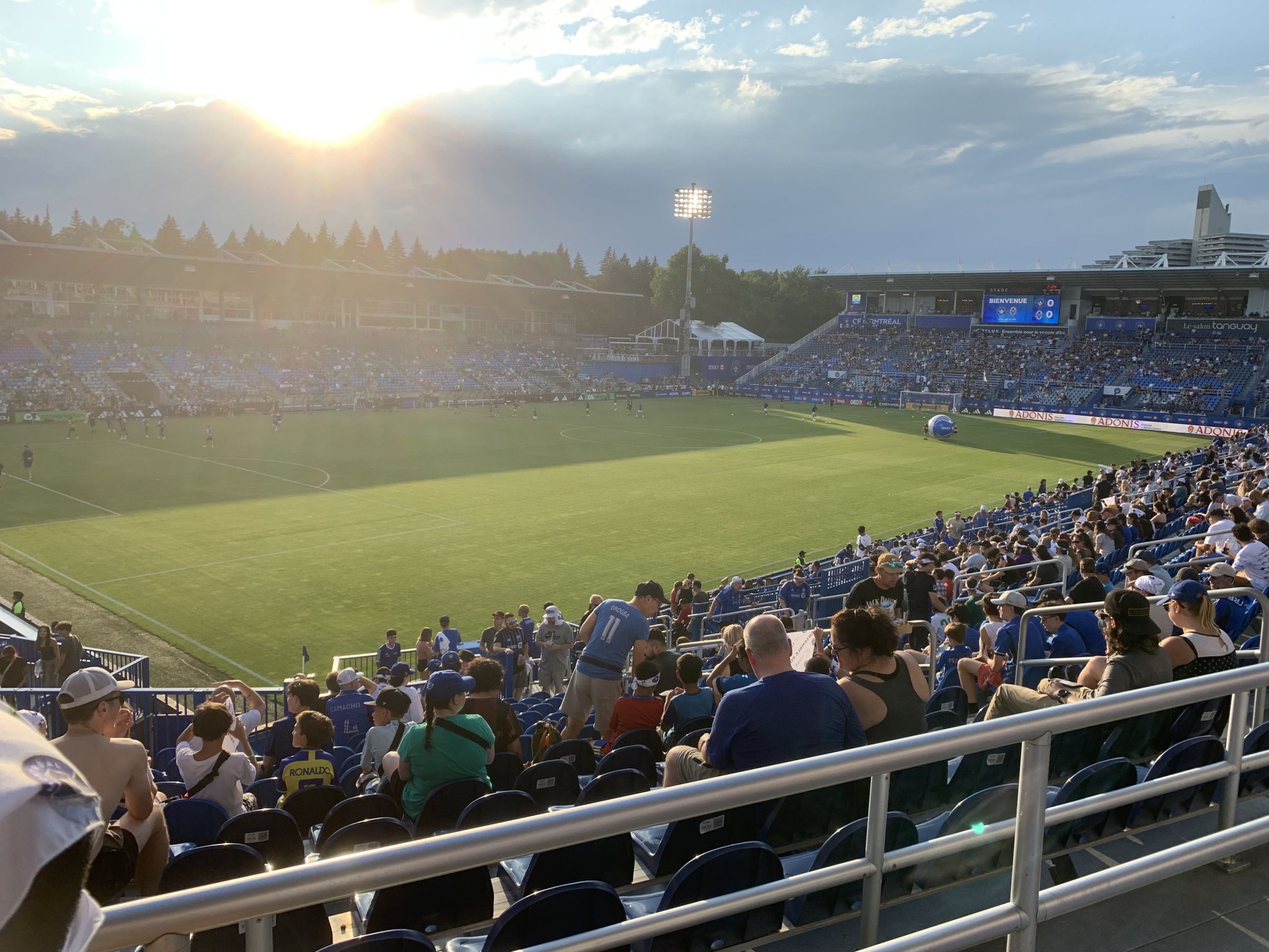 section 128, row y seat view  - stade saputo