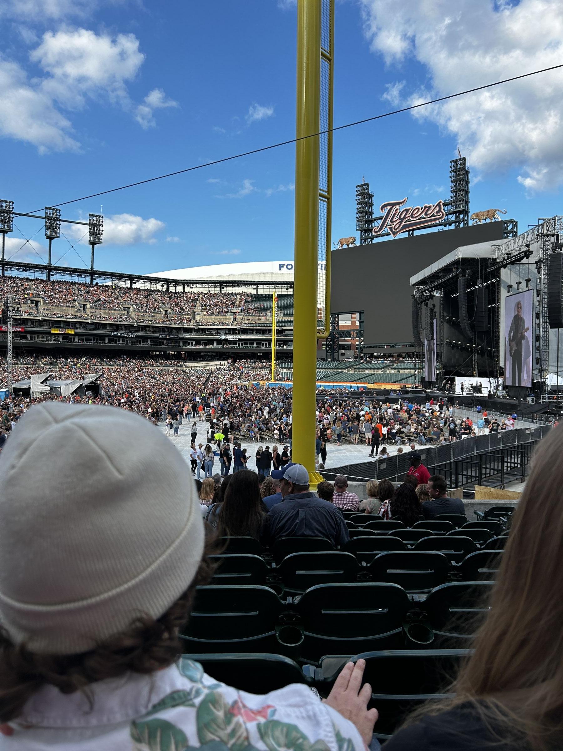 section 112, row 32 seat view  for concert - comerica park