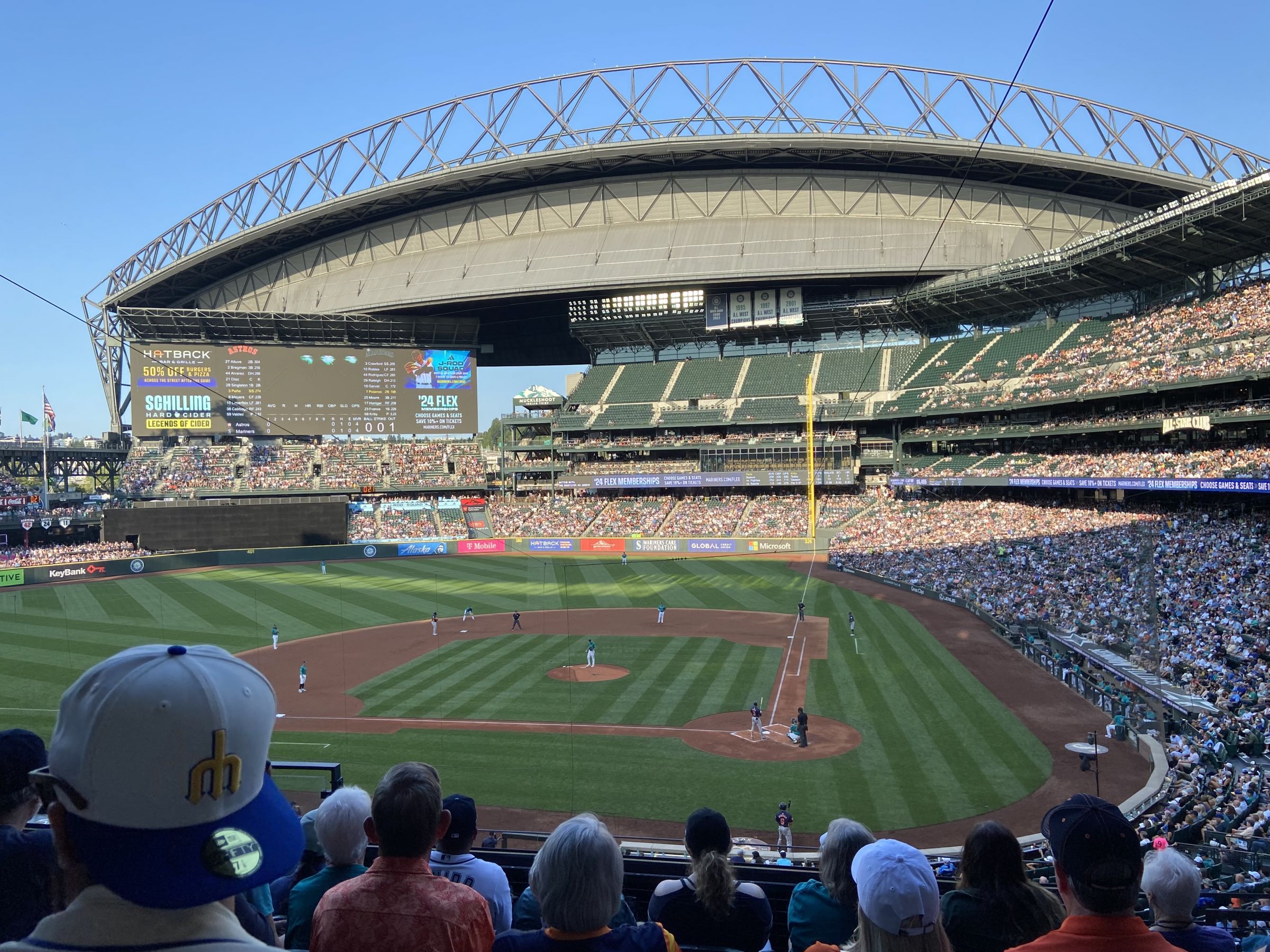 section 233, row 8 seat view  for baseball - t-mobile park