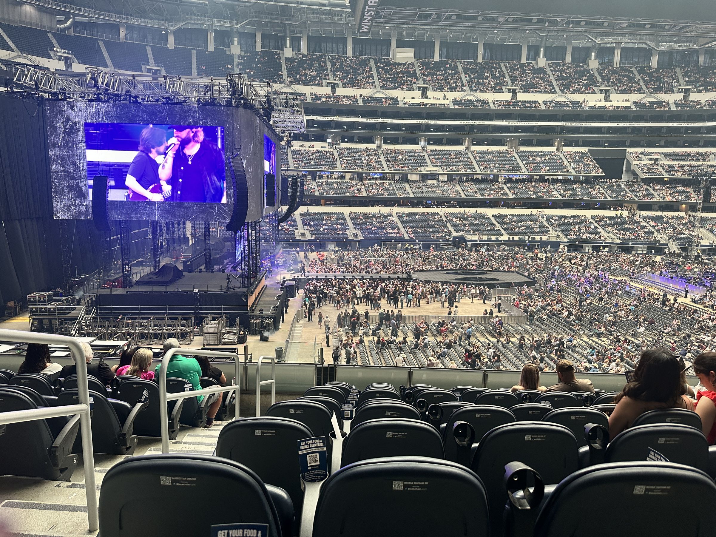 section c237, row 9 seat view  for concert - at&t stadium (cowboys stadium)