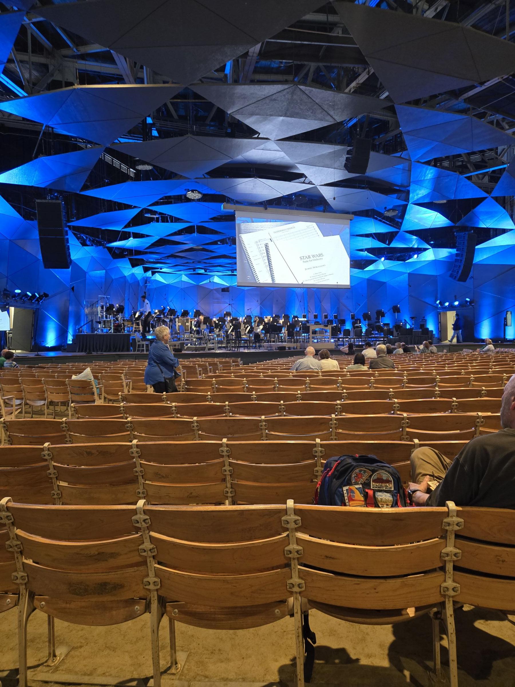 section 5, row h seat view  - tanglewood