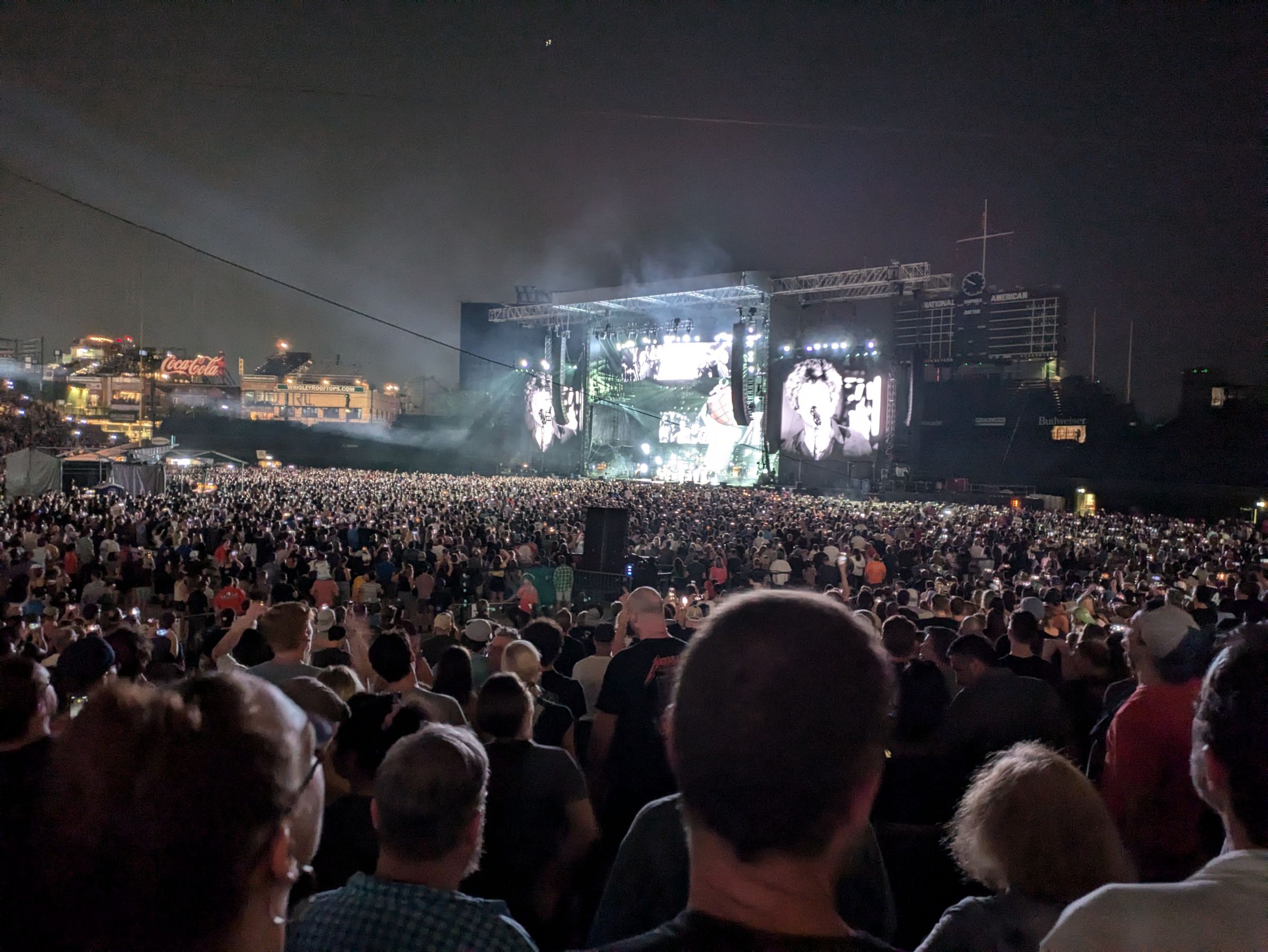 section 127, row 9 seat view  for concert - wrigley field